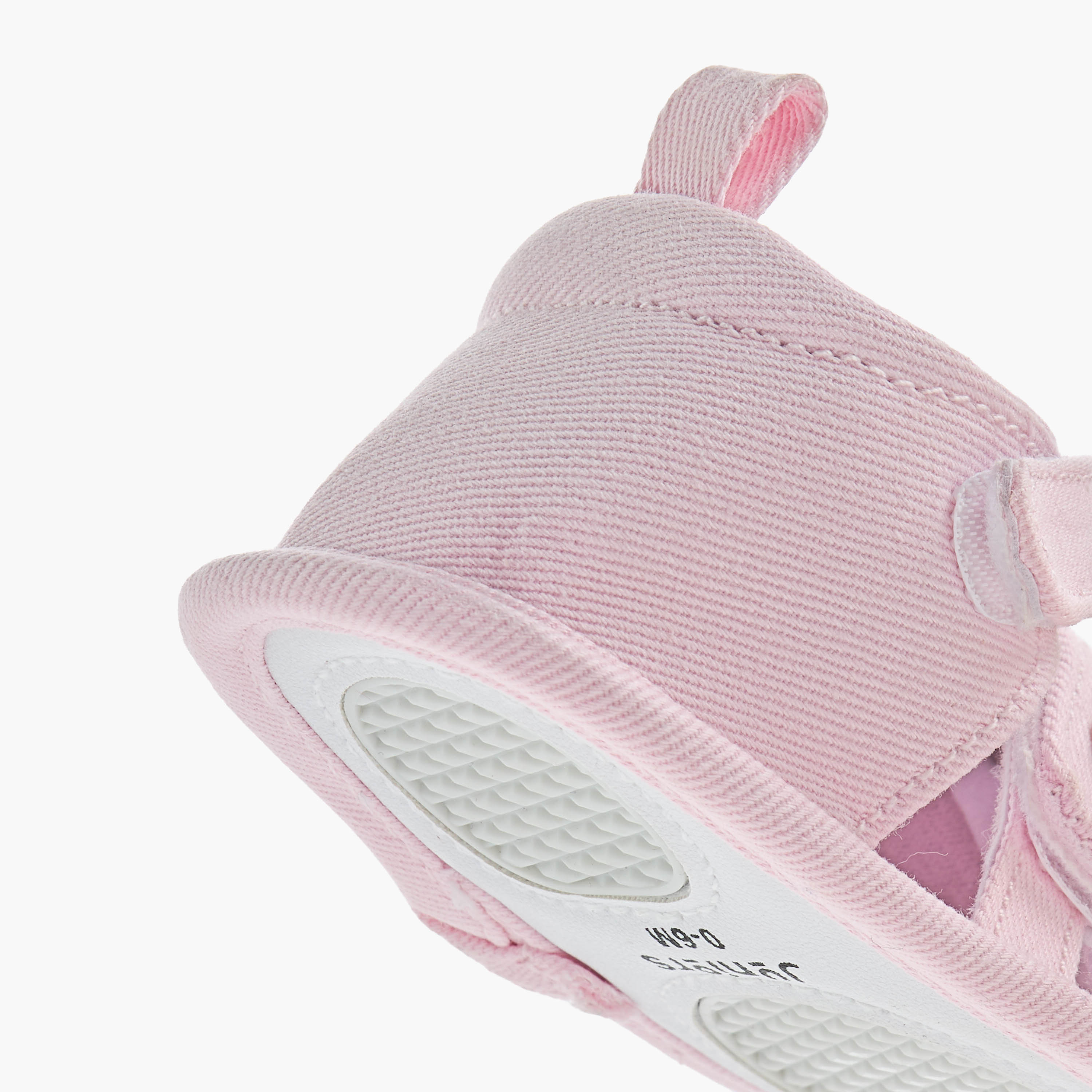 Juniors Sandals with Hook and Loop Closure, Floral Accent-baby-girls-shoes-closedshoes-image-5