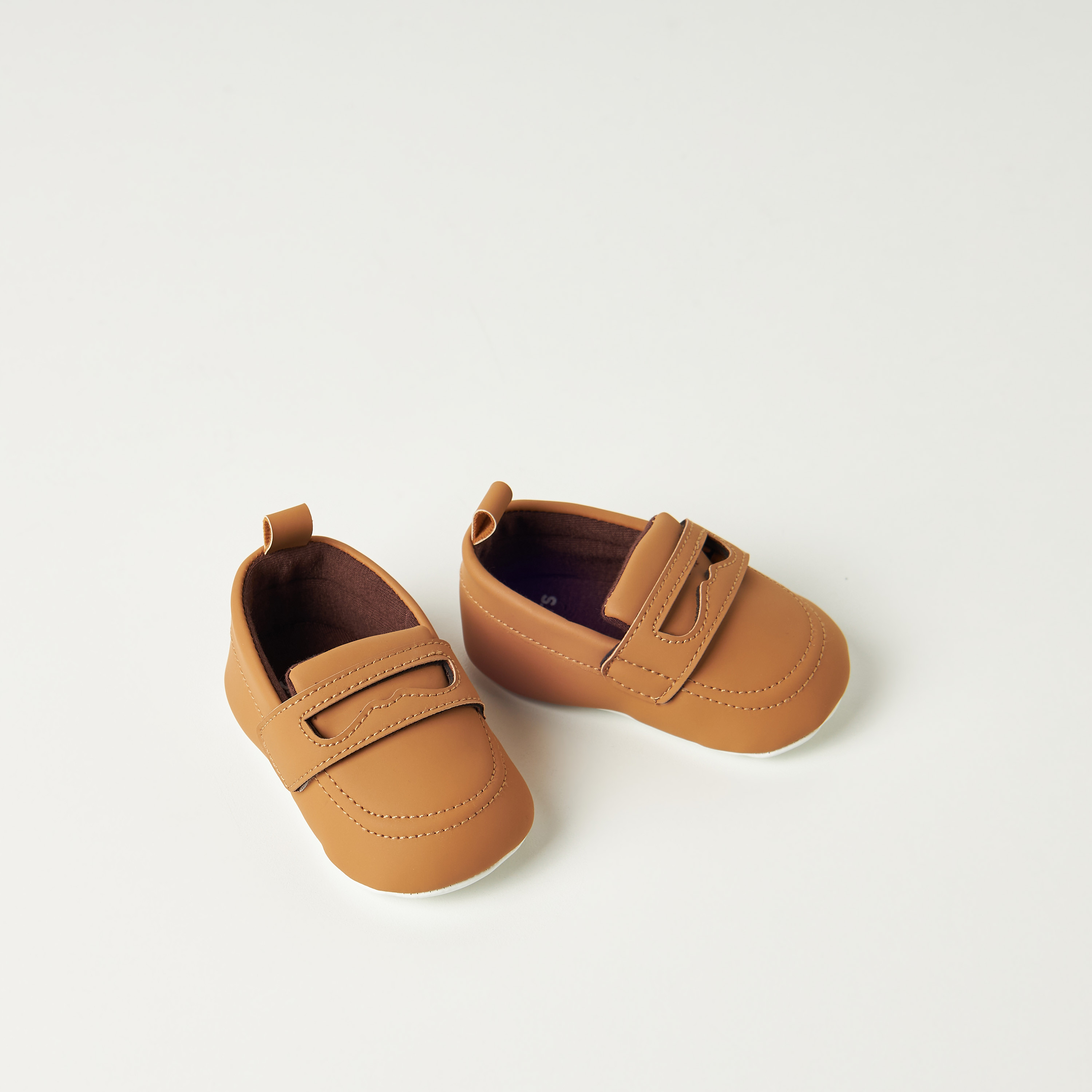 Juniors Solid Booties with Hook and Loop Closure-baby-boys-shoes-closedshoes-image-1