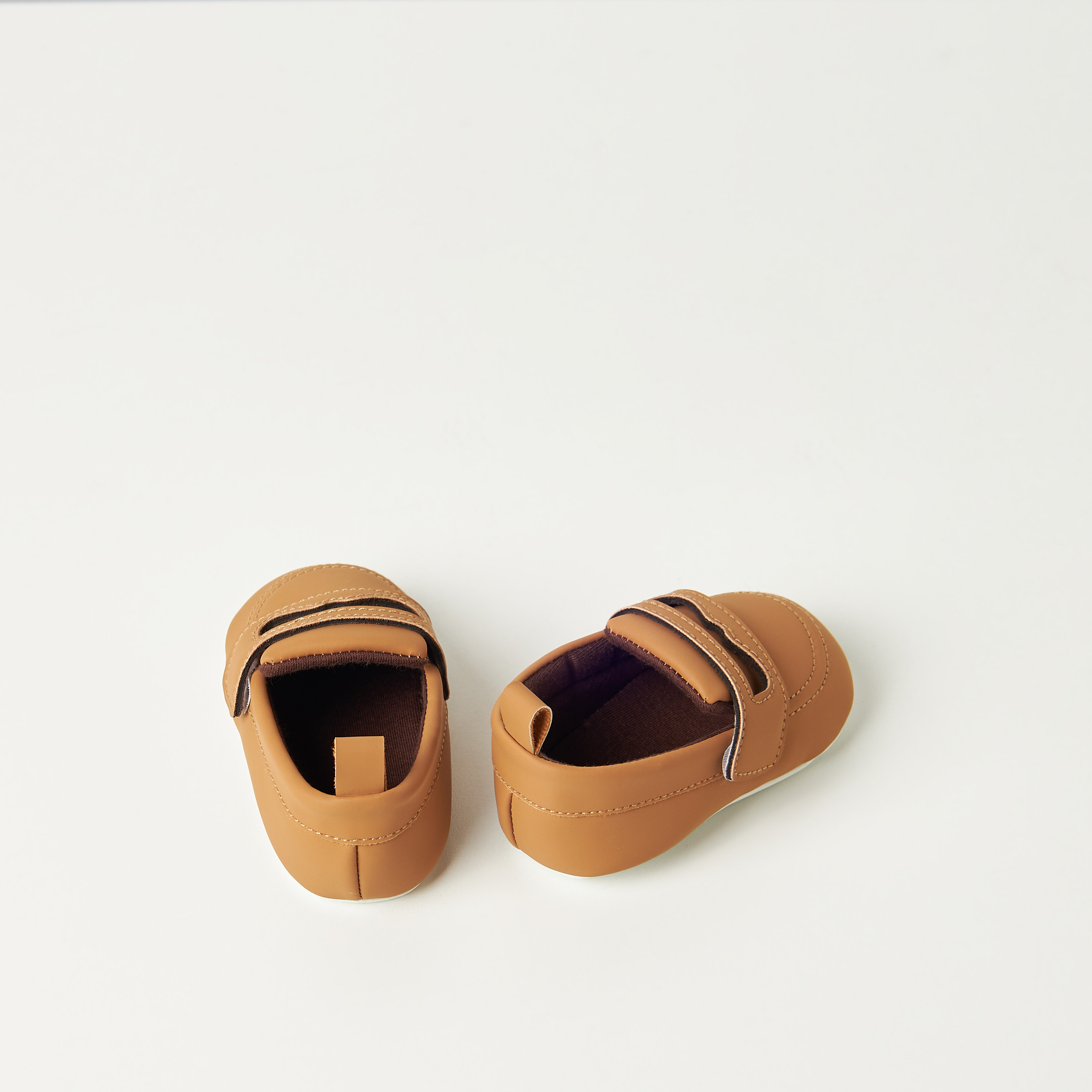 Juniors Solid Booties with Hook and Loop Closure-baby-boys-shoes-closedshoes-image-2