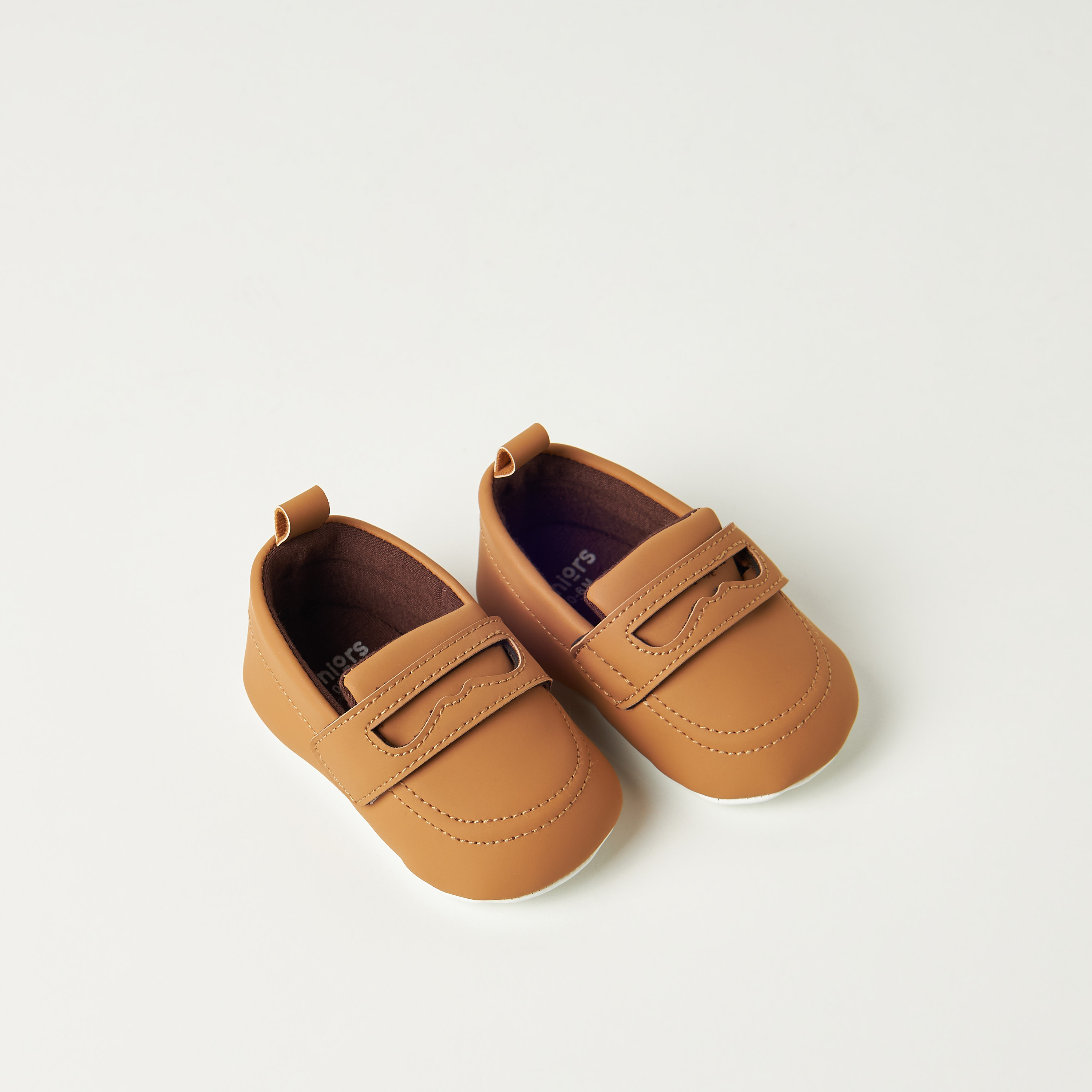 Juniors Solid Booties with Hook and Loop Closure-baby-boys-shoes-closedshoes-image-3