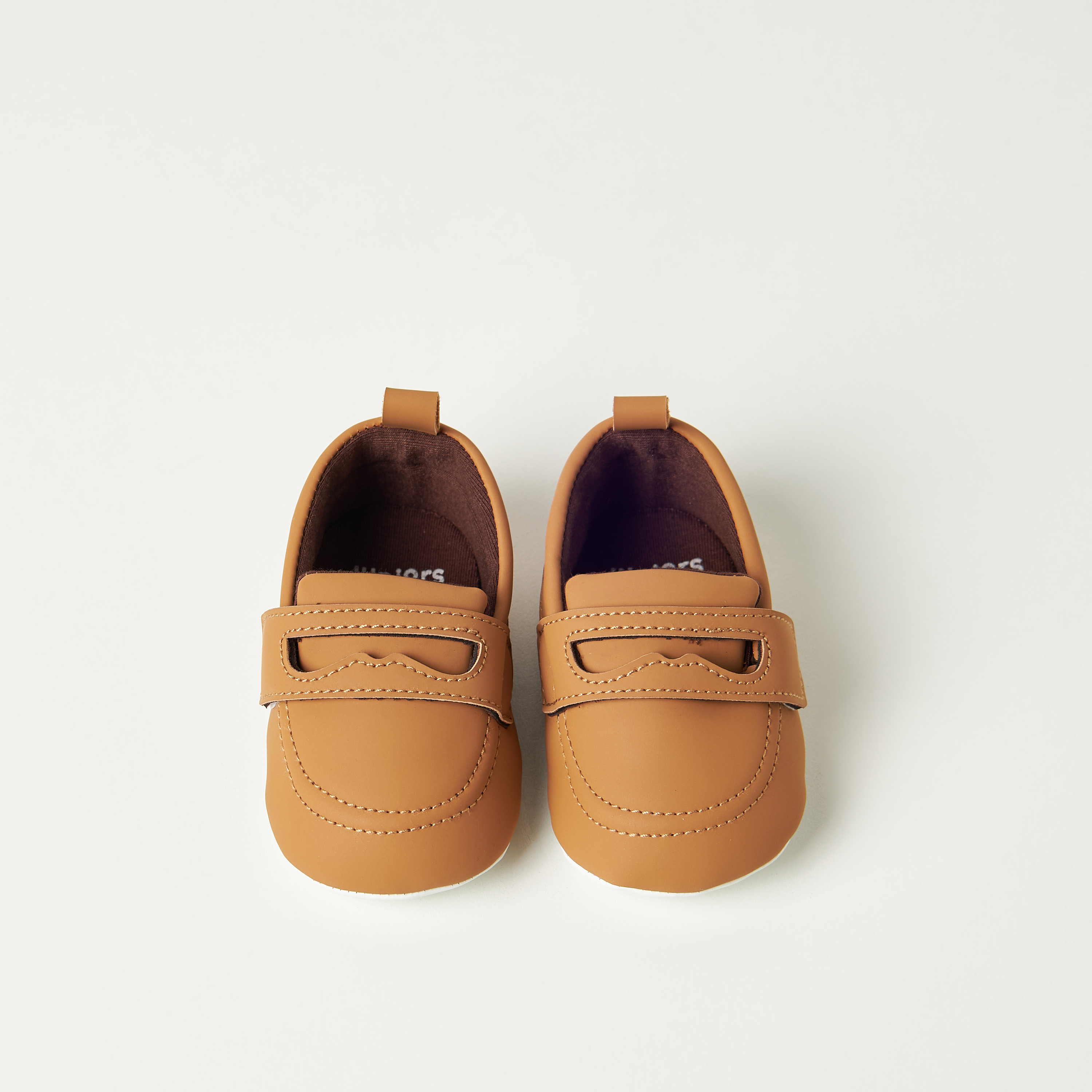 Juniors Solid Booties with Hook and Loop Closure-baby-boys-shoes-closedshoes-image-5