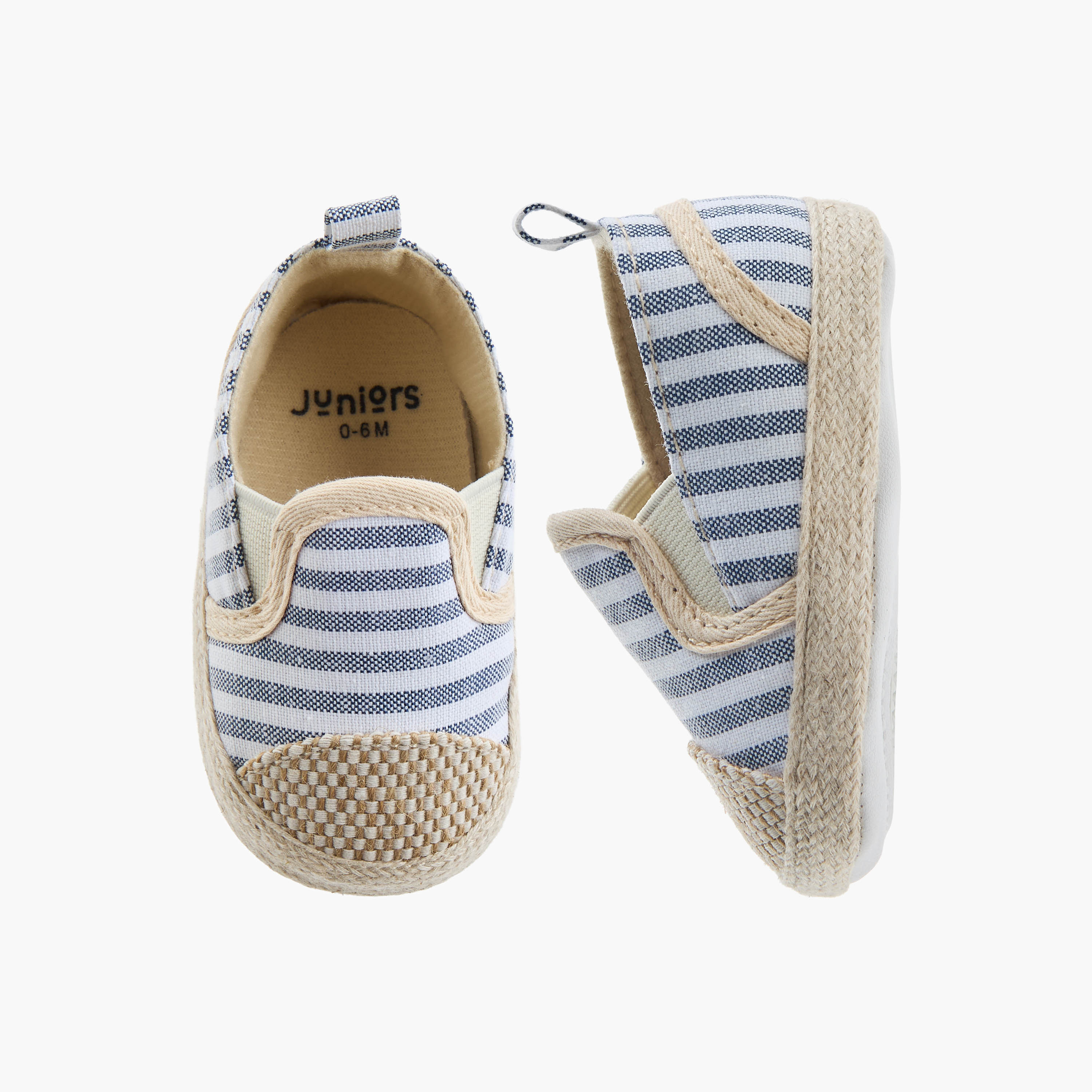 حذاء مخطط سهل الارتداء من جونيورز-baby-boys-shoes-closedshoes-image-5