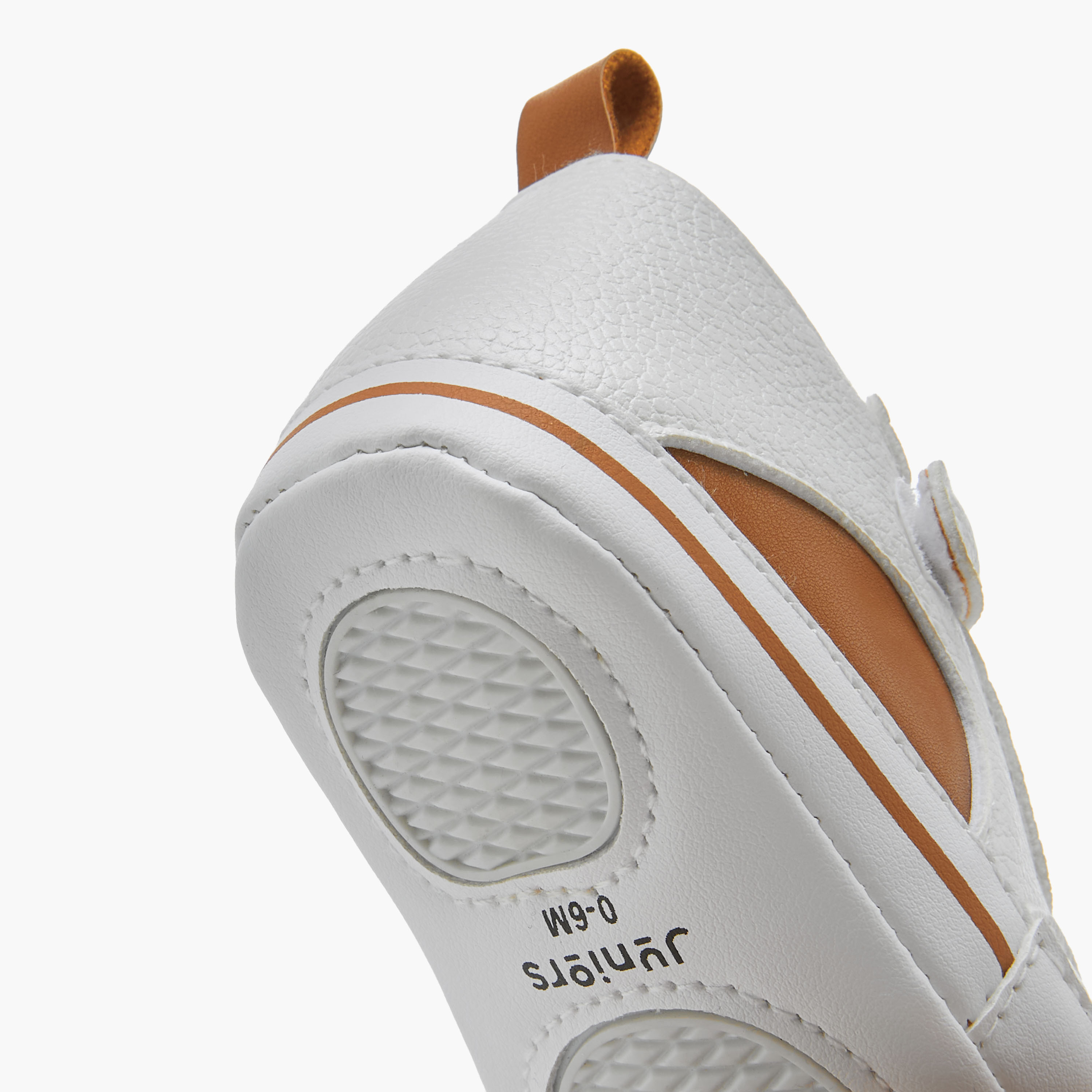 Juniors Booties with Hook and Loop Closure, Panelled Design-baby-boys-shoes-booties-image-5