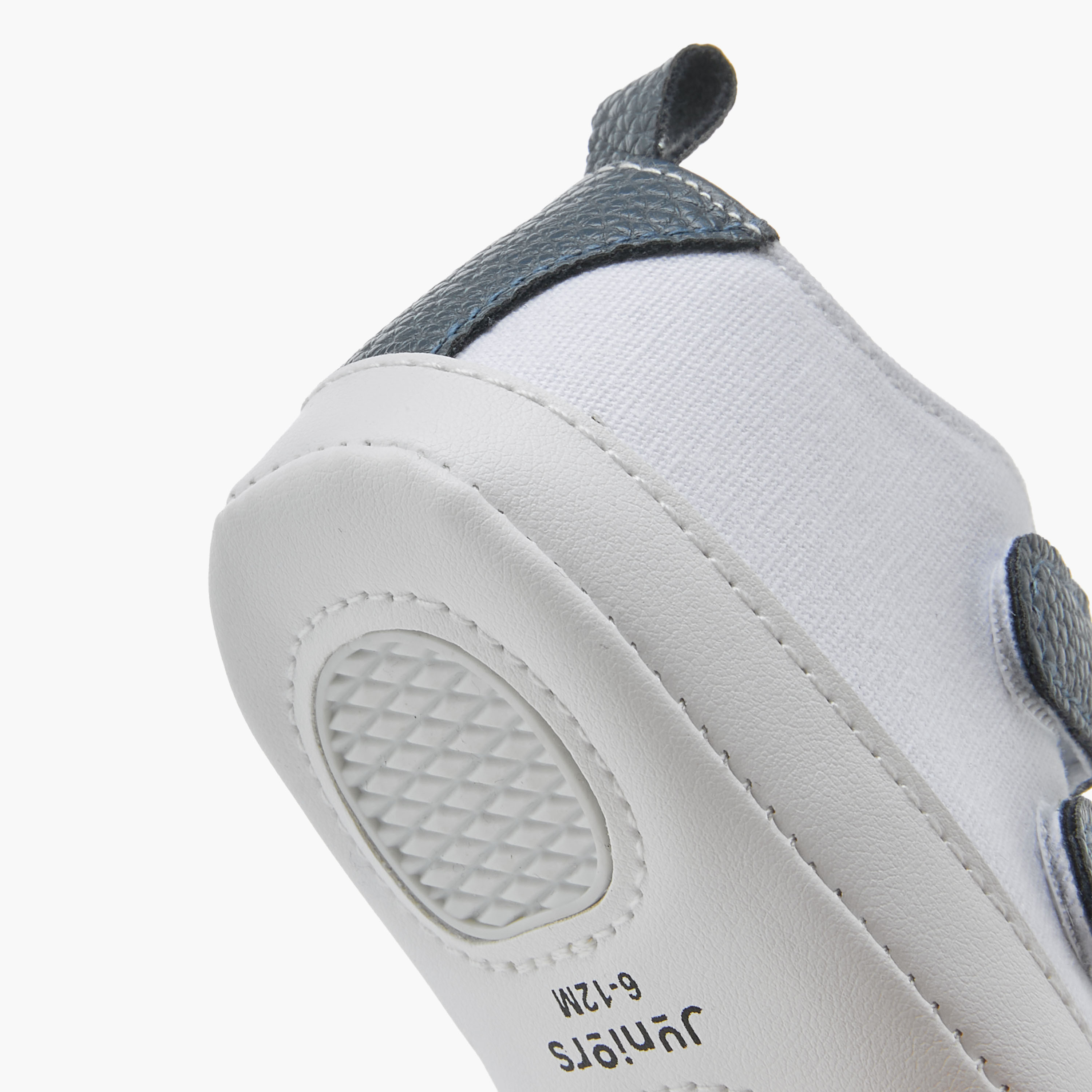 Juniors Booties with Hook and Loop Closure, Colourblock Design-baby-boys-shoes-booties-image-5