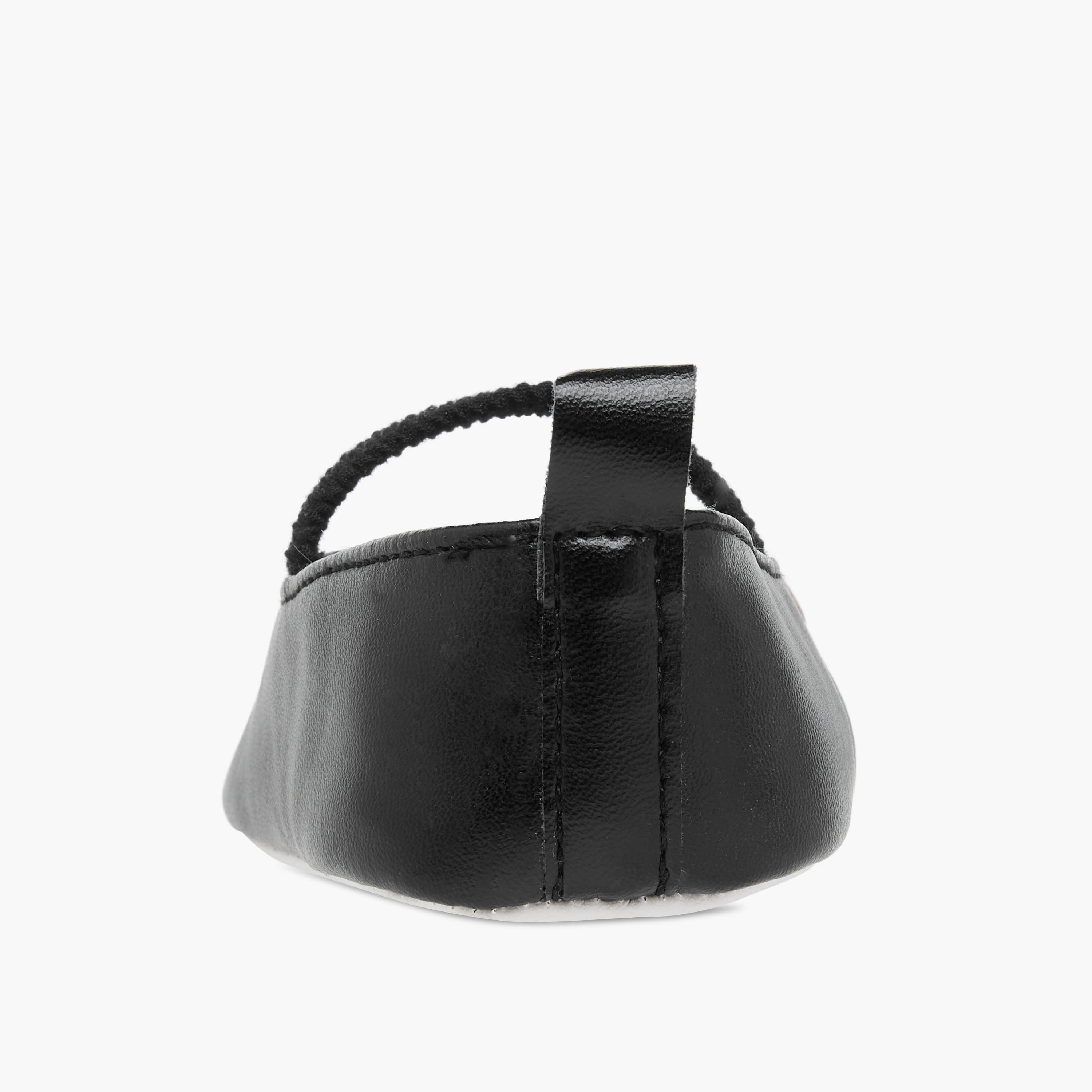 Juniors Heart Accent Slip-On Booties with Elastic Strap-baby-girls-shoes-closedshoes-image-5