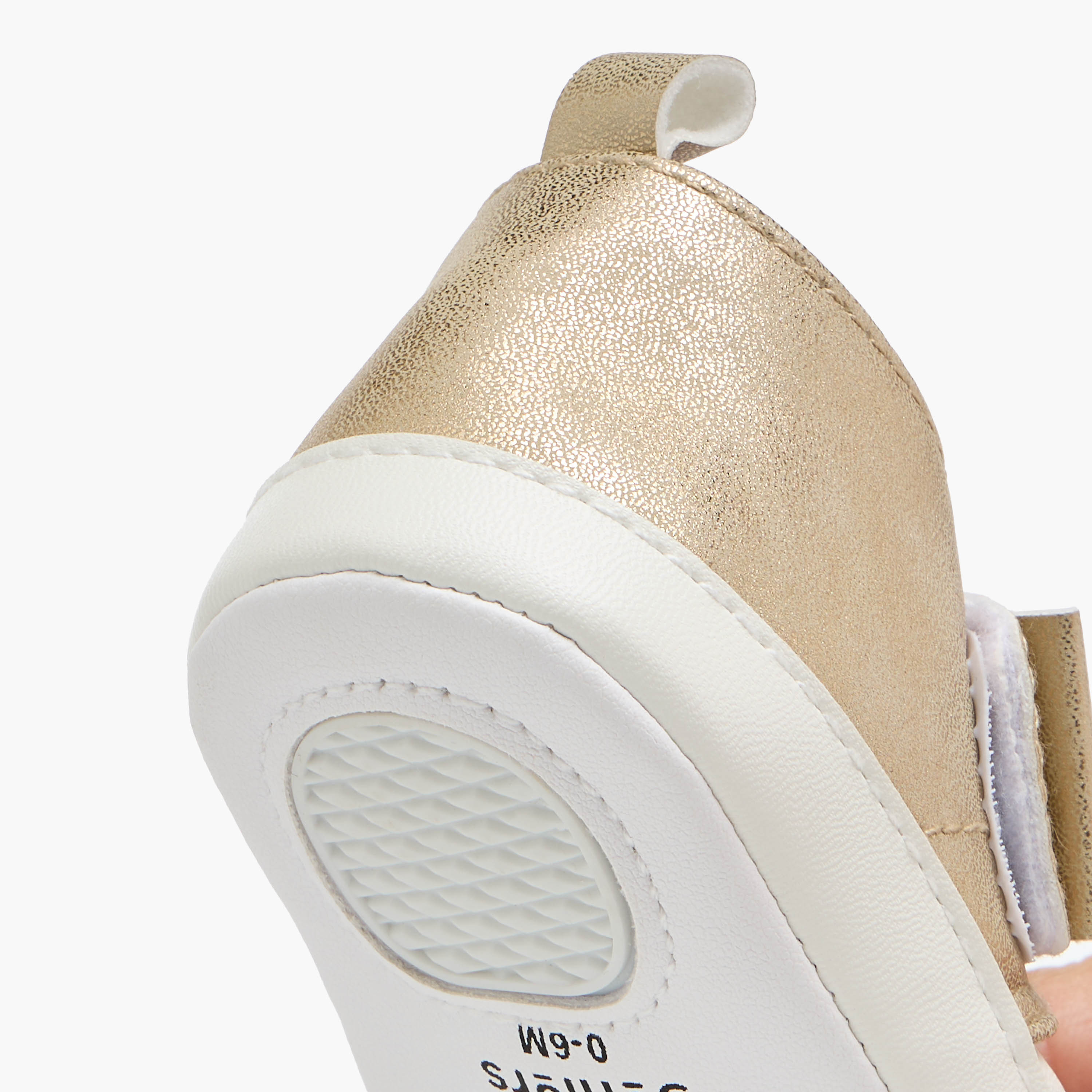 Juniors Bow Accent Booties with Hook and Loop Closure-baby-girls-shoes-booties-image-5