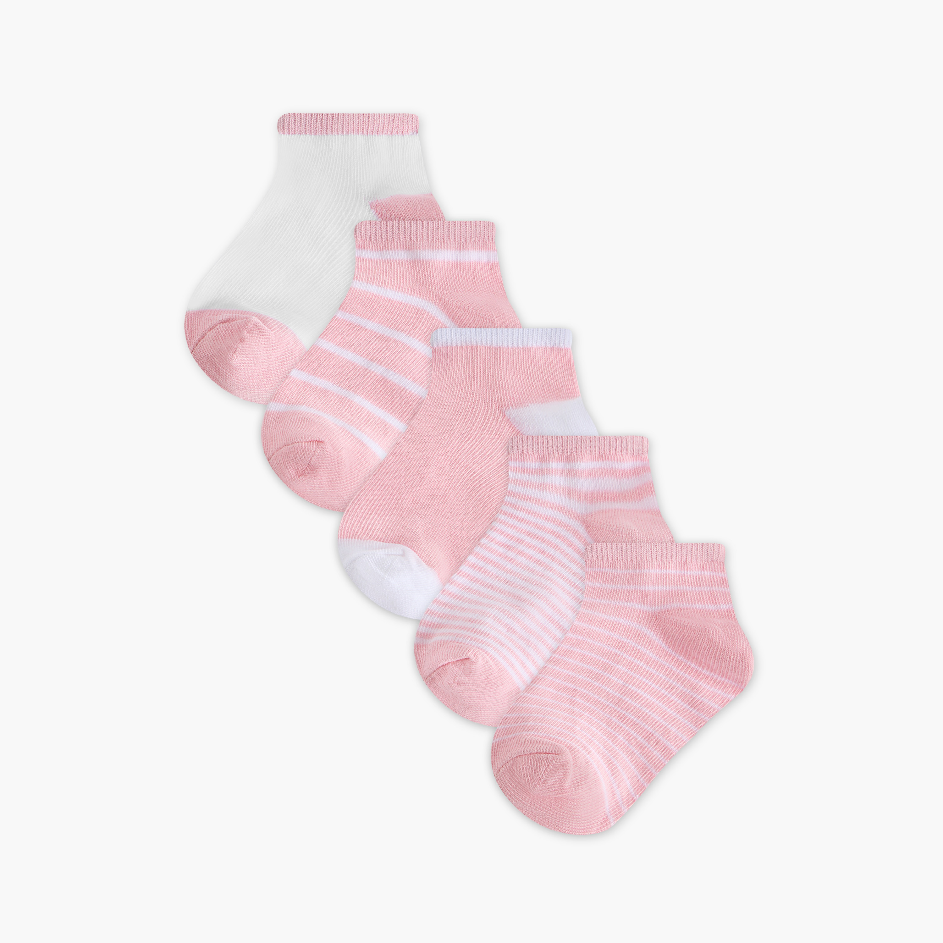 Flora Bella Assorted Ankle Length Socks - Set of 5-girls-accessories-socks-image-1