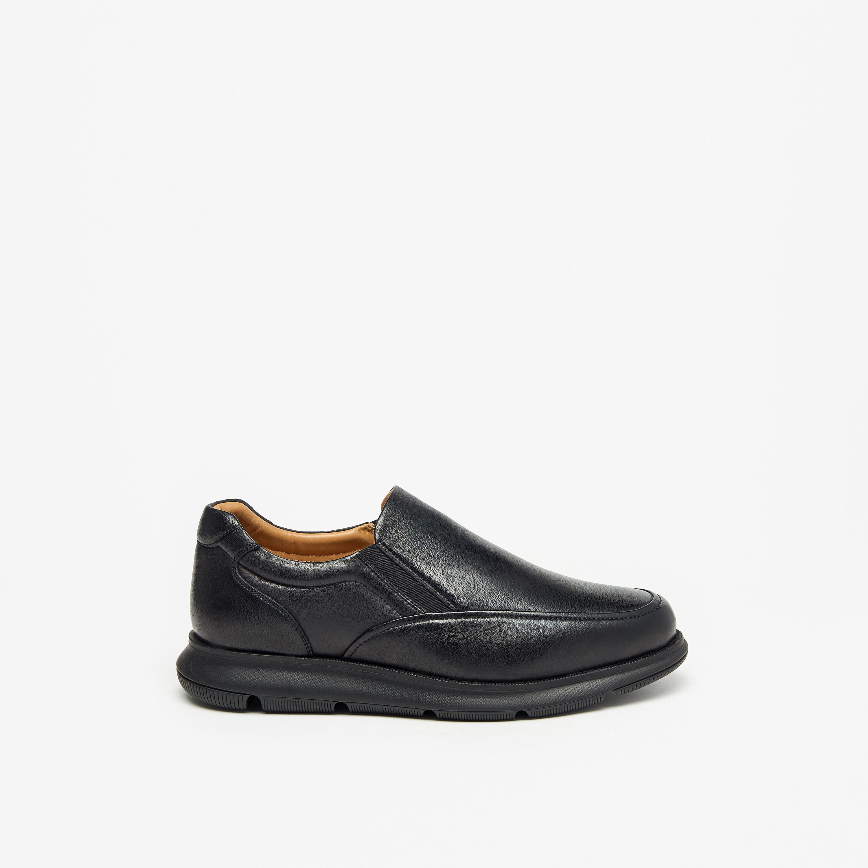 حذاء خفيف جلد سادة سهل الارتداء من لو كونفورت -men-shoes-formalshoes-image-3