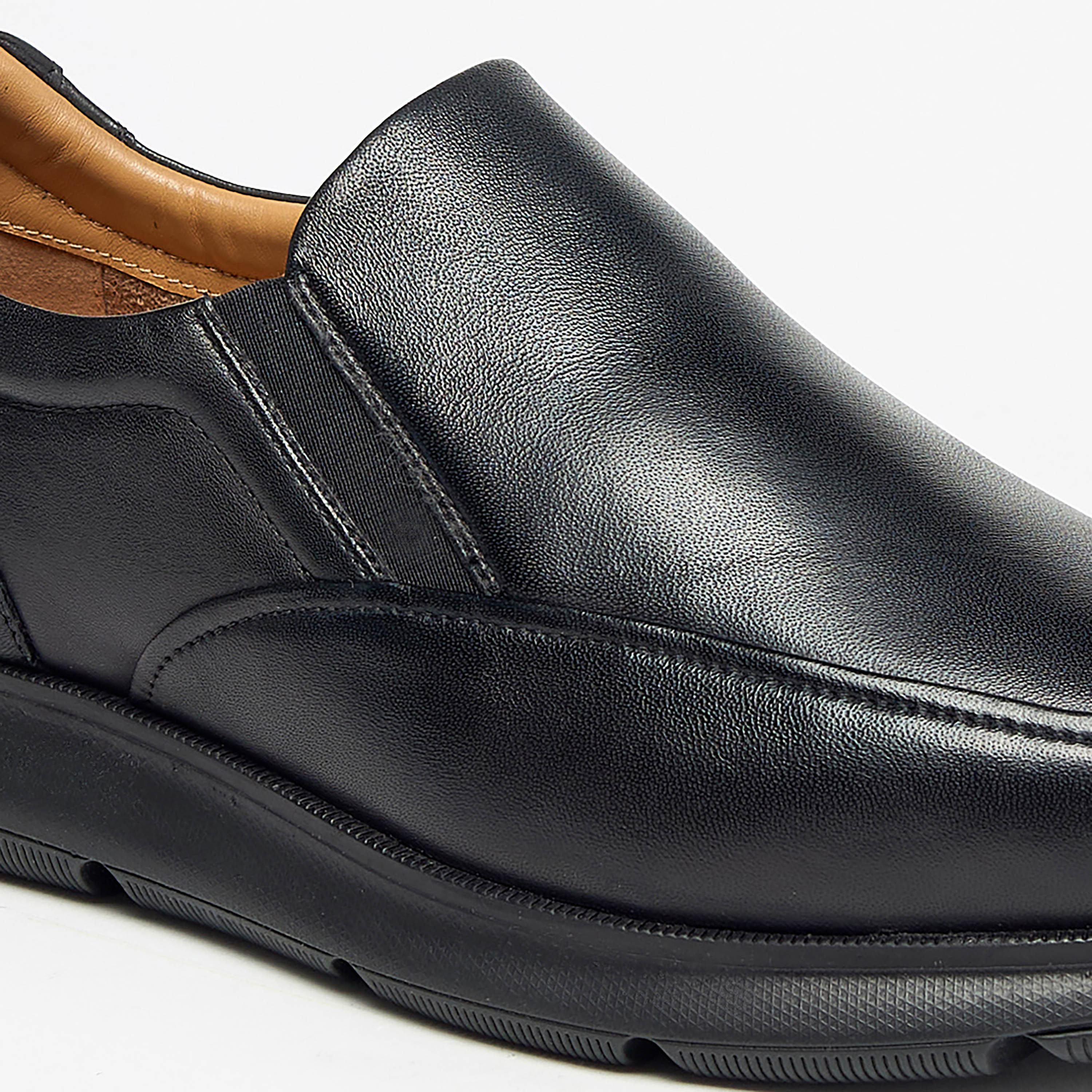Le Confort Leather Solid Slip-On Loafers-men-shoes-formalshoes-image-5