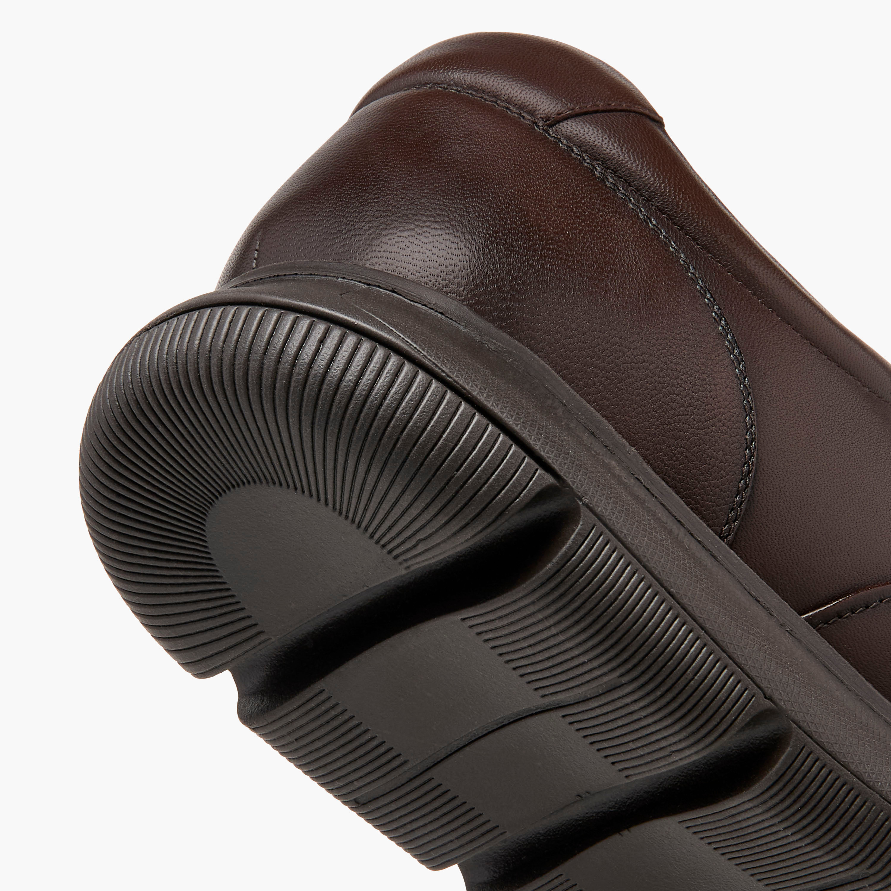 حذاء ديربي جلد سادة برباط من لو كونفورت -men-shoes-formalshoes-image-5
