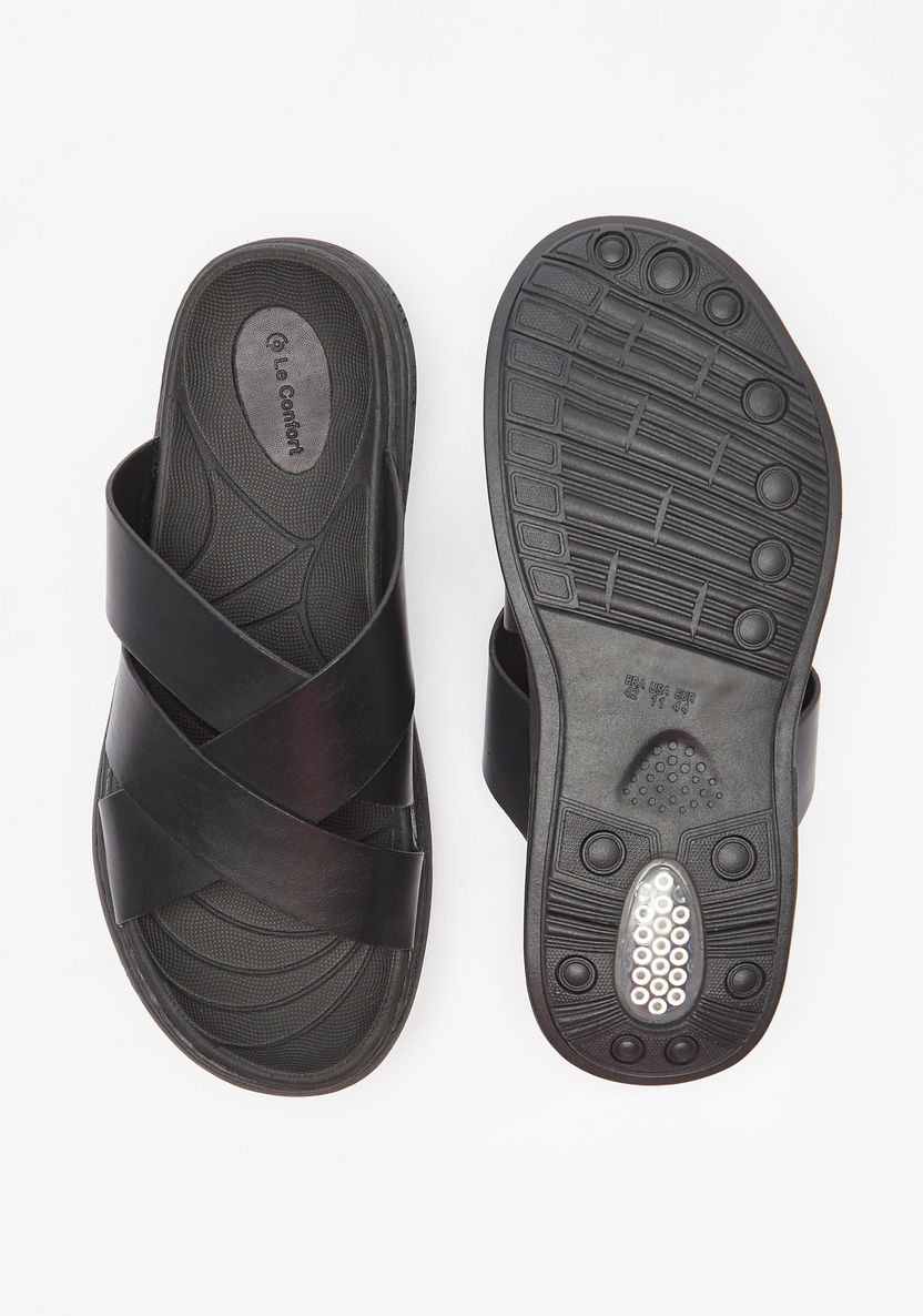 Le Confort Cross Strap Slip-On Sandals-Men%27s Sandals-image-4