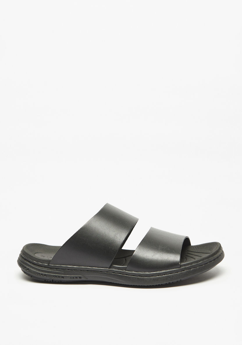 Le Confort Solid Slip-On Sandals-Men%27s Sandals-image-2