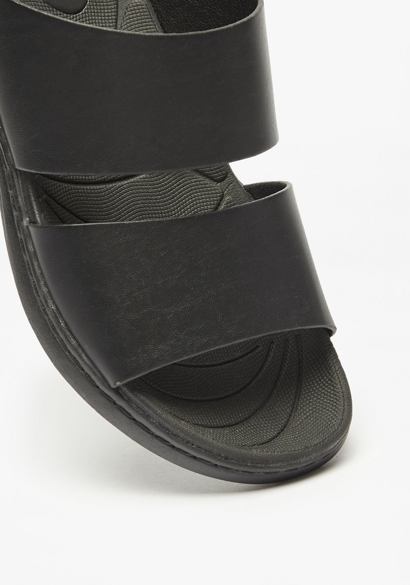 Le Confort Solid Slip-On Sandals-Men%27s Sandals-image-3