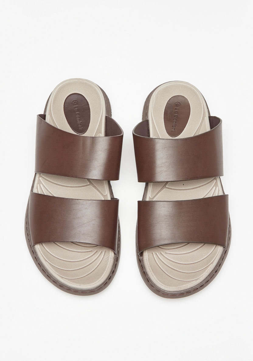 Le Confort Solid Slip-On Sandals-Men%27s Sandals-image-1