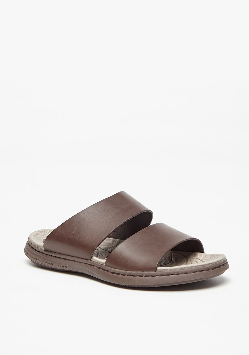 Le Confort Solid Slip-On Sandals-Men%27s Sandals-image-2