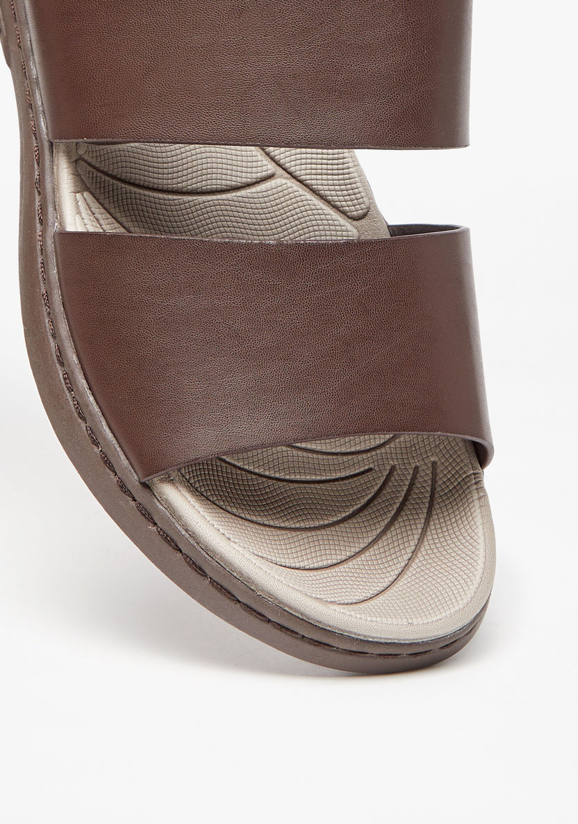 Le Confort Solid Slip-On Sandals-Men%27s Sandals-image-5