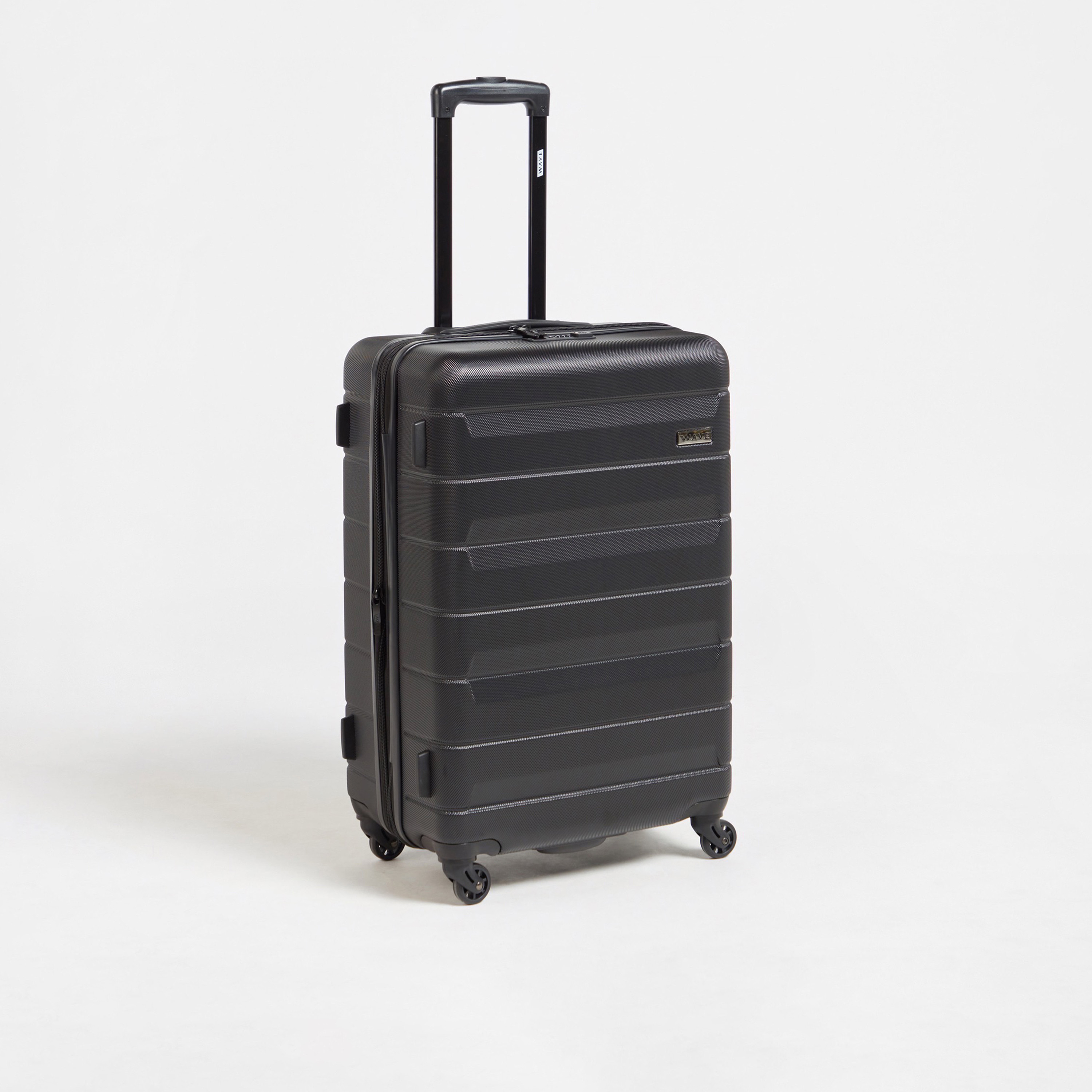 WAVE Textured Hardcase Luggage Trolley Bag with Retractable Handle - Set of 3-travel-luggagesandbags-luggage-image-2