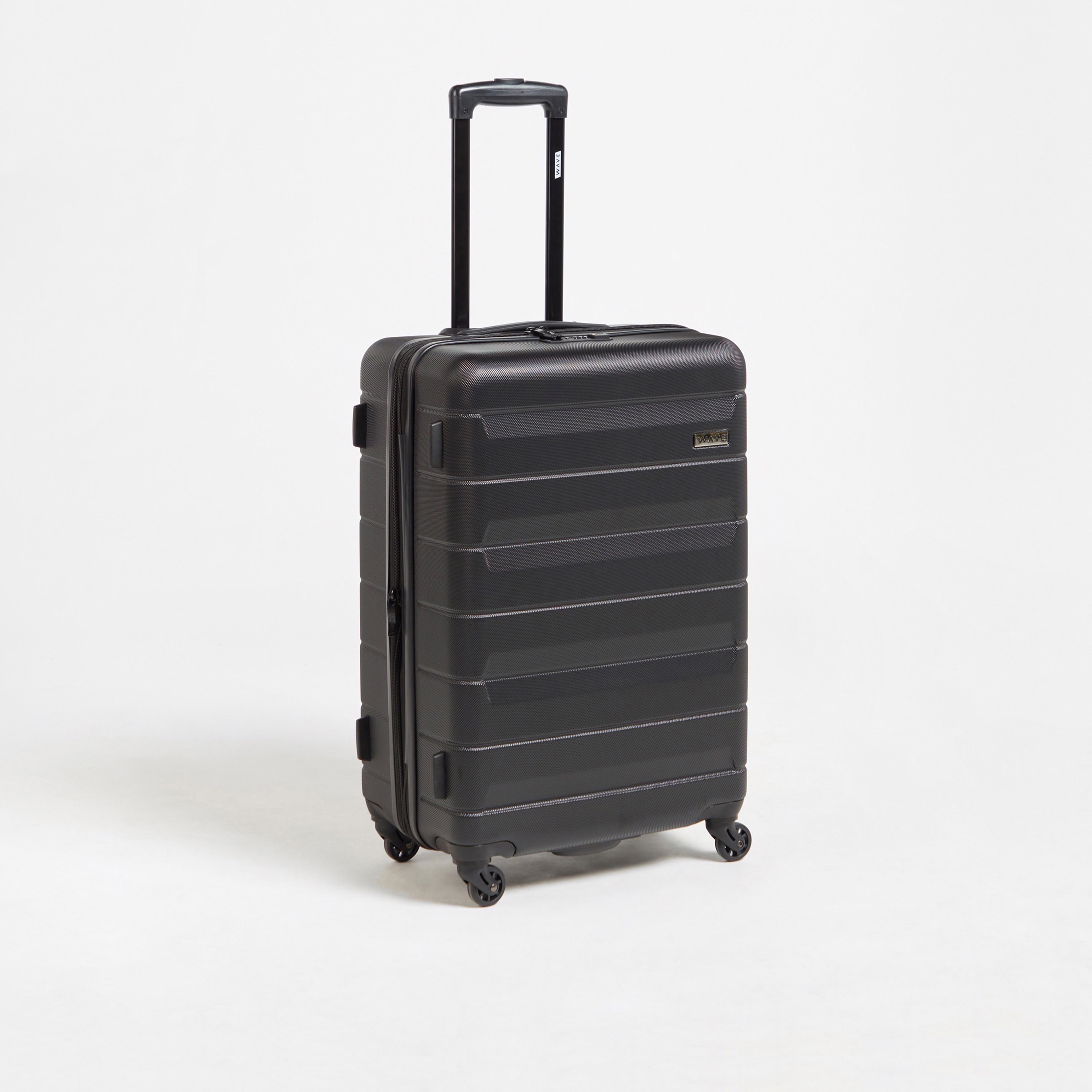 WAVE Textured Hardcase Luggage Trolley Bag with Retractable Handle - Set of 3-travel-luggagesandbags-luggage-image-3