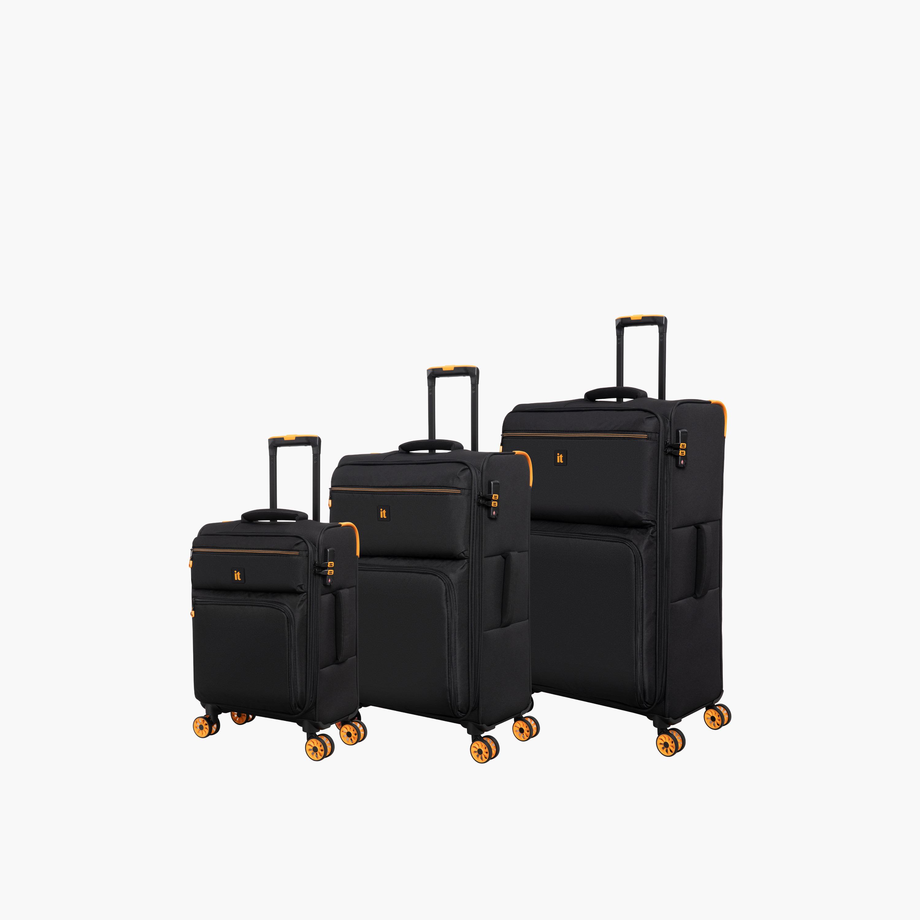 IT Solid Softcase Trolley Bag with Retractable Handle - 20 Inches Check-in Bag-travel-luggagesandbags-luggage-image-7