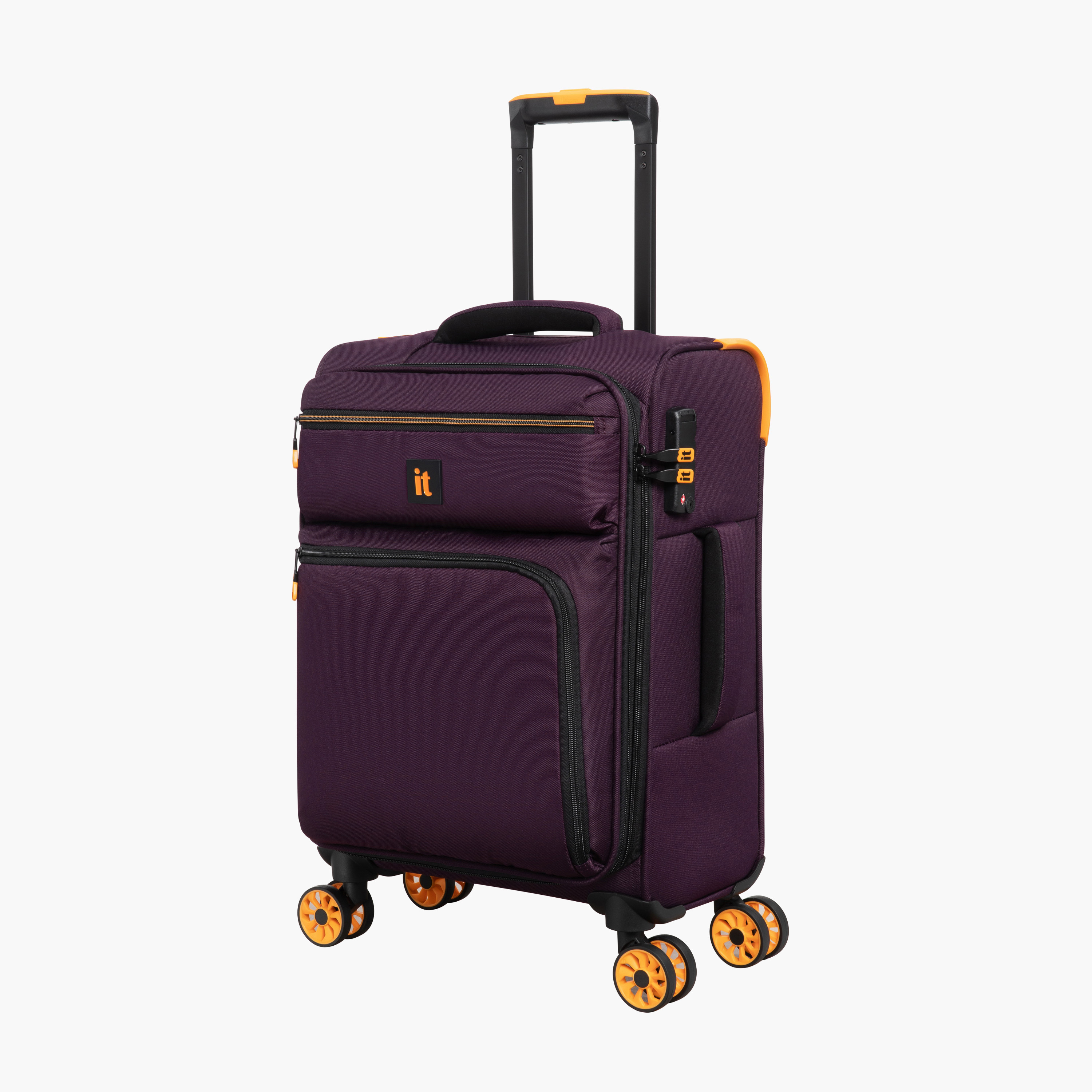 IT Solid Softcase Trolley Bag with Retractable Handle - 20 Inches Check-in Bag-travel-luggagesandbags-luggage-image-2