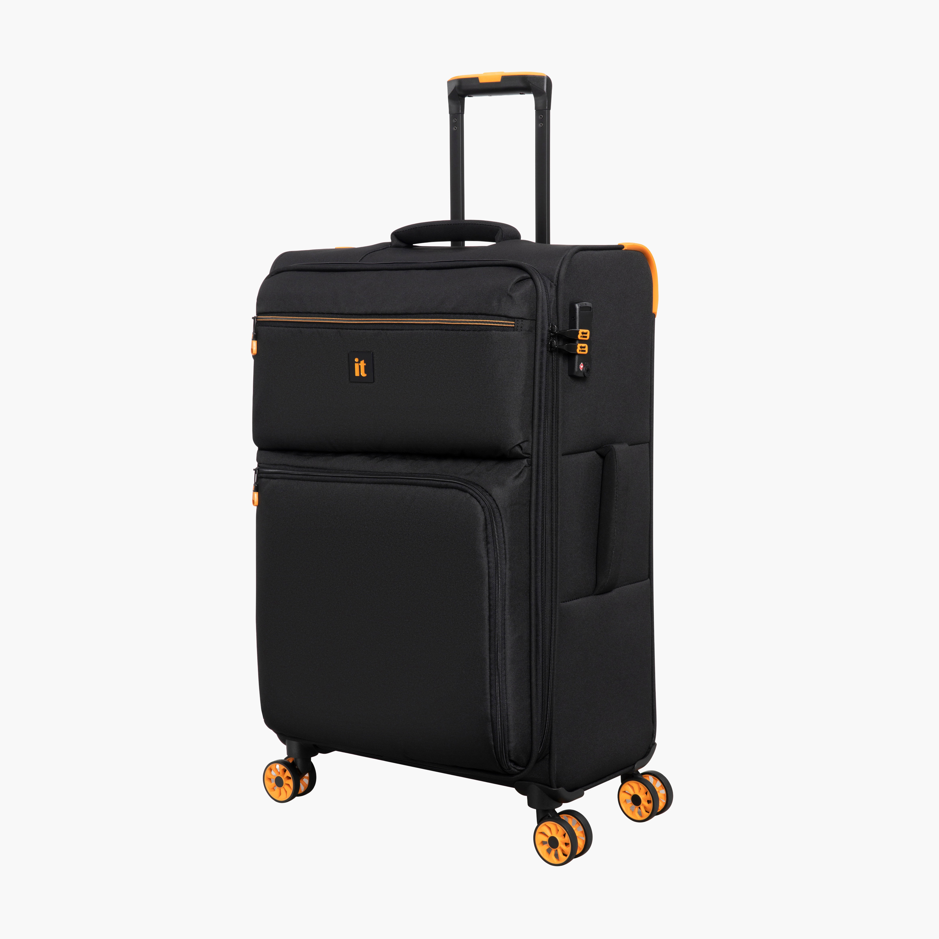 IT Solid Softcase Trolley Bag with Retractable Handle - 24 Inches Check-in Bag-travel-luggagesandbags-luggage-image-2