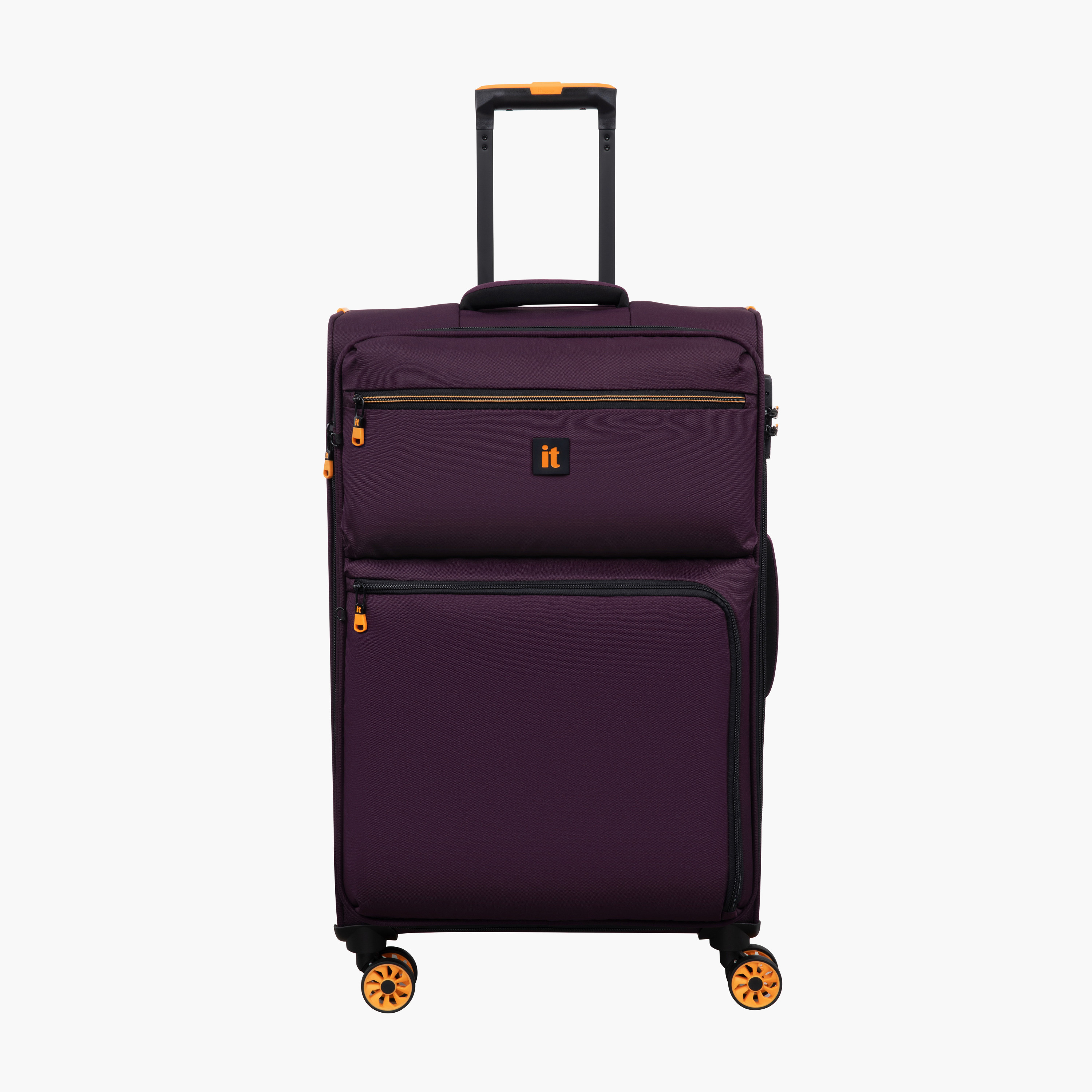 IT Solid Softcase Trolley Bag with Retractable Handle - 24 Inches Check-in Bag-travel-luggagesandbags-luggage-image-1