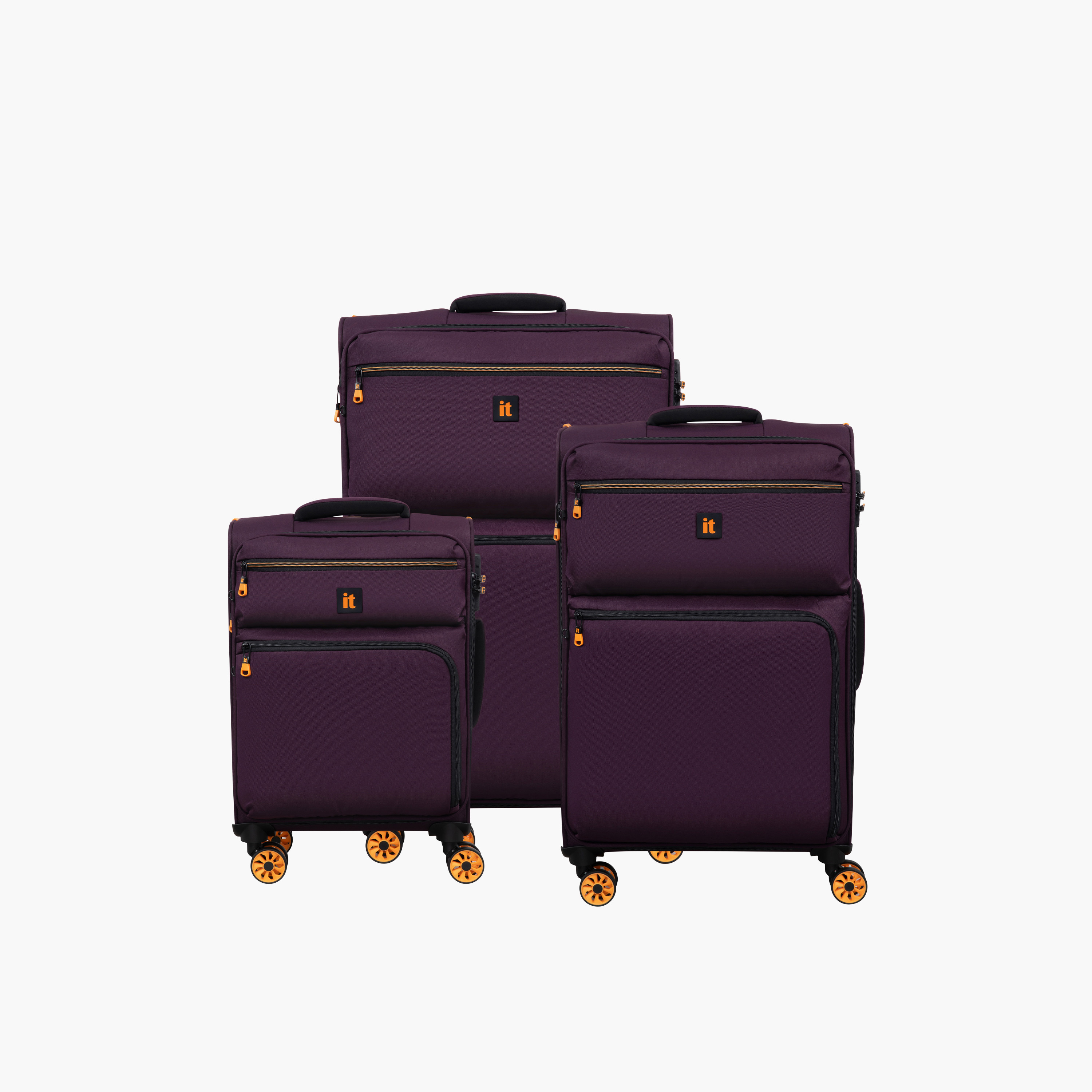 IT Solid Softcase Trolley Bag with Retractable Handle - 24 Inches Check-in Bag-travel-luggagesandbags-luggage-image-7