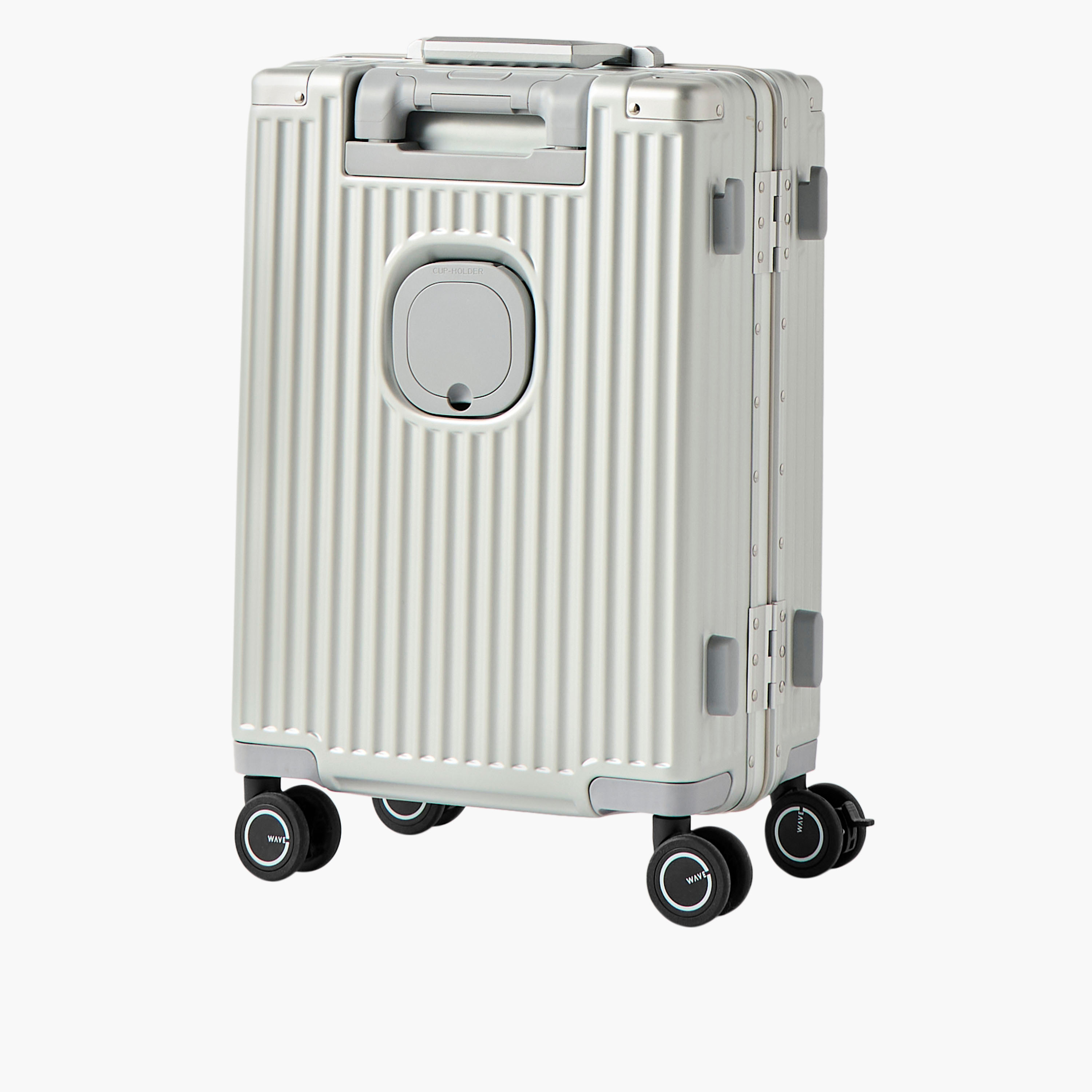 WAVE Textured Hardcase Trolley Bag with Retractable Handle - 20 Inches Check-in Bag-travel-luggagesandbags-luggage-image-3