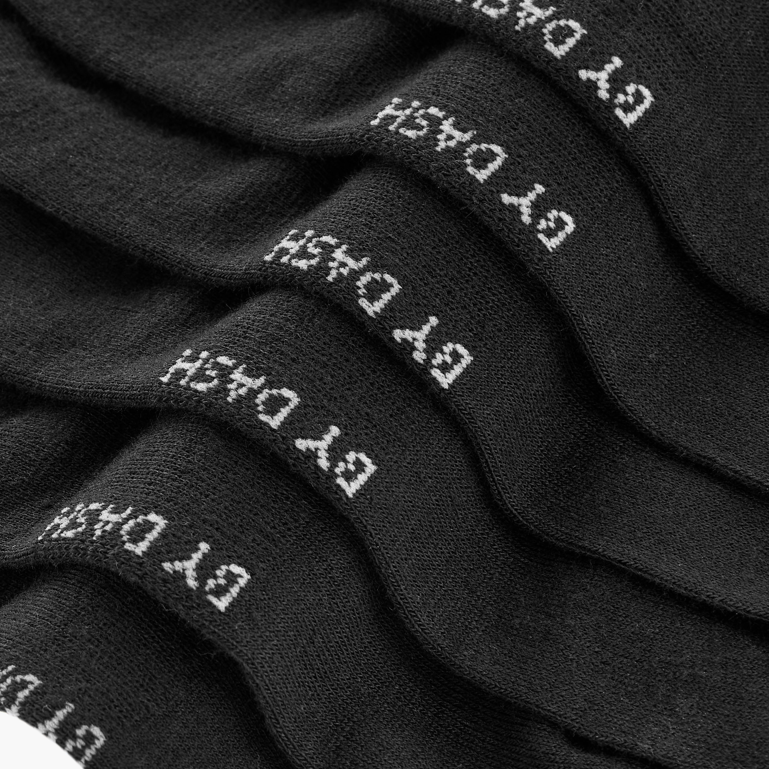 Dash Logo Print Non Terry Ankle Length Socks - Set of 3-women-socksandstockings-image-4