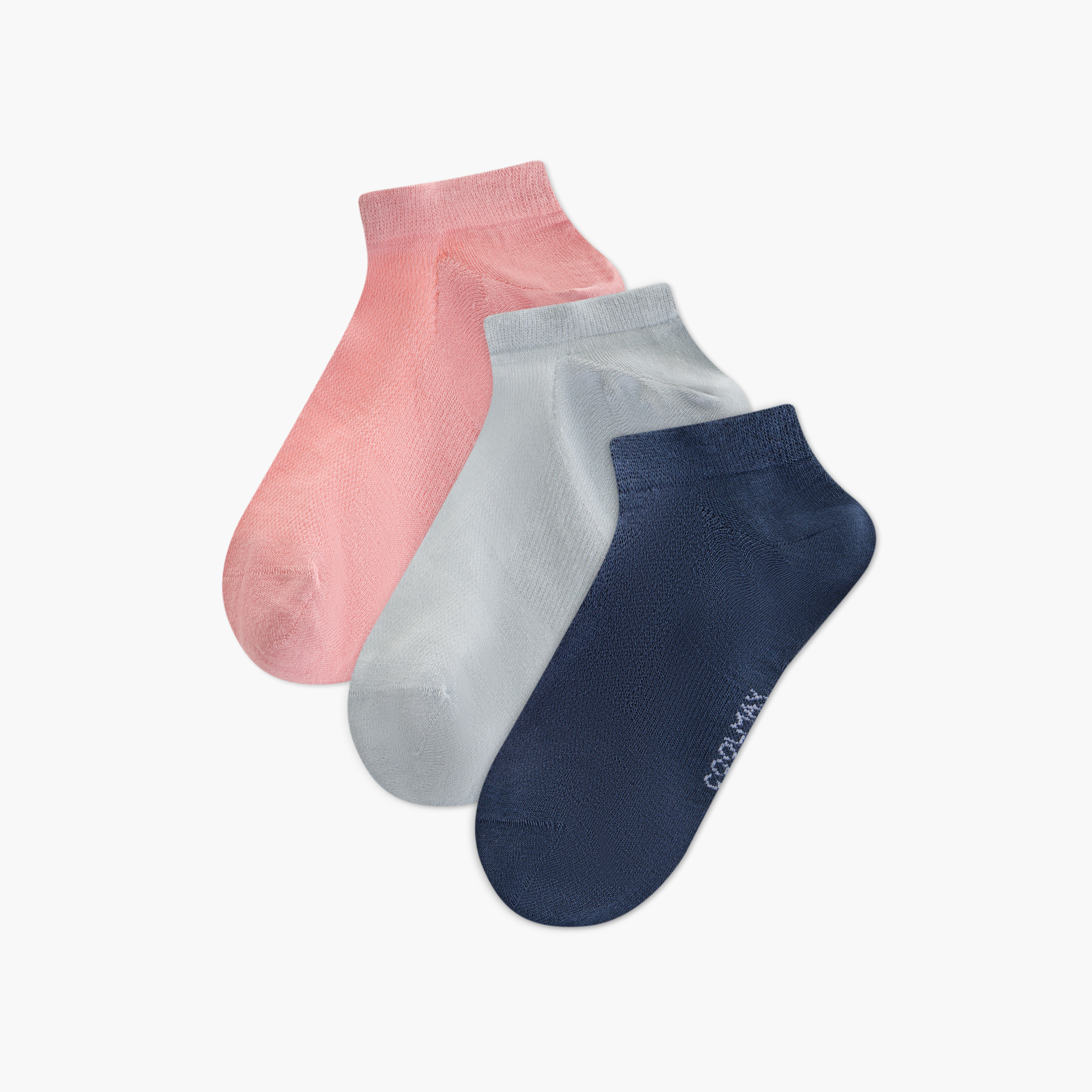 طقم جوارب بطول 3 أزواج الكاحل بطبعات شعار من داش-women-socksandstockings-image-11