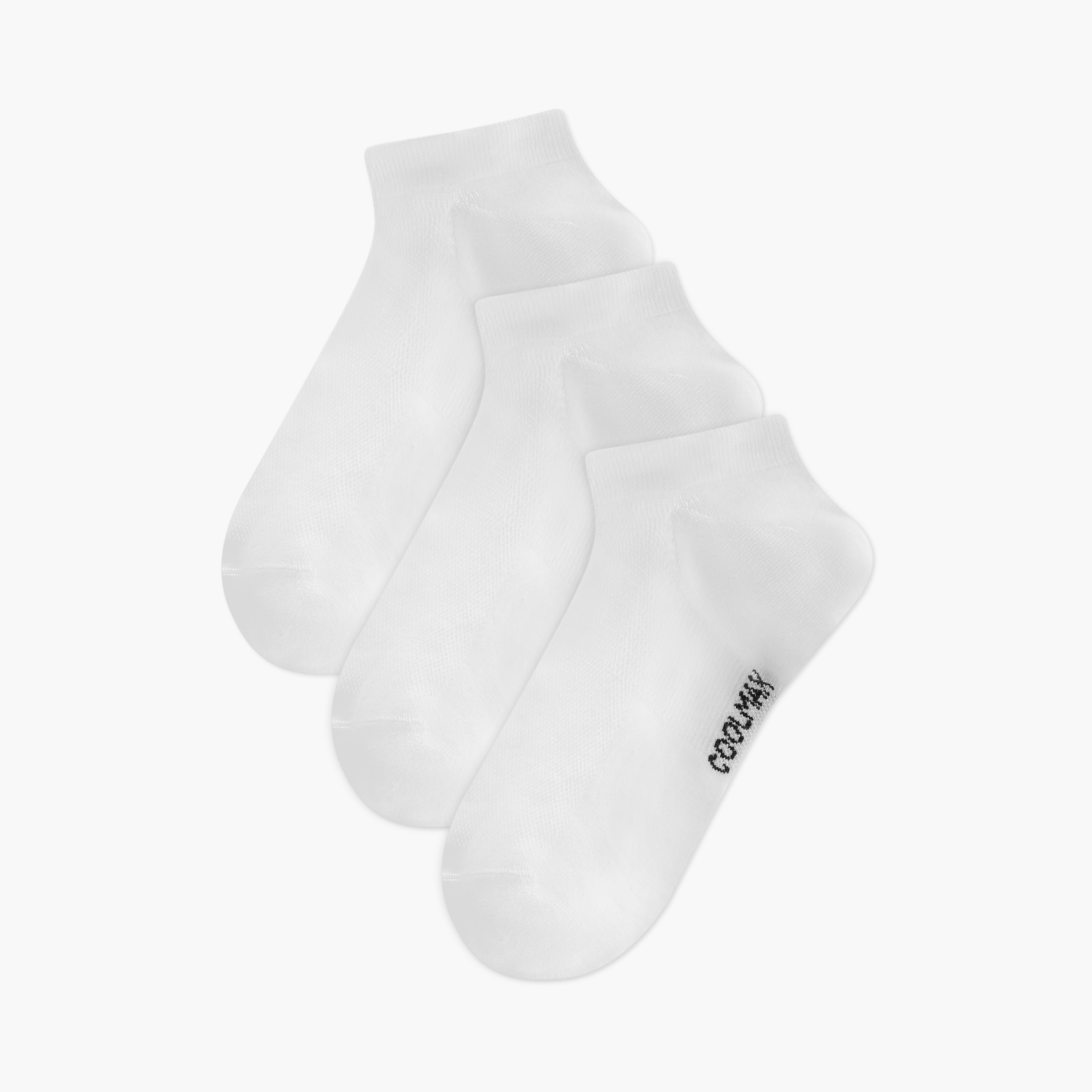 طقم جوارب بطول 3 أزواج الكاحل بطبعات شعار من داش-women-socksandstockings-image-1