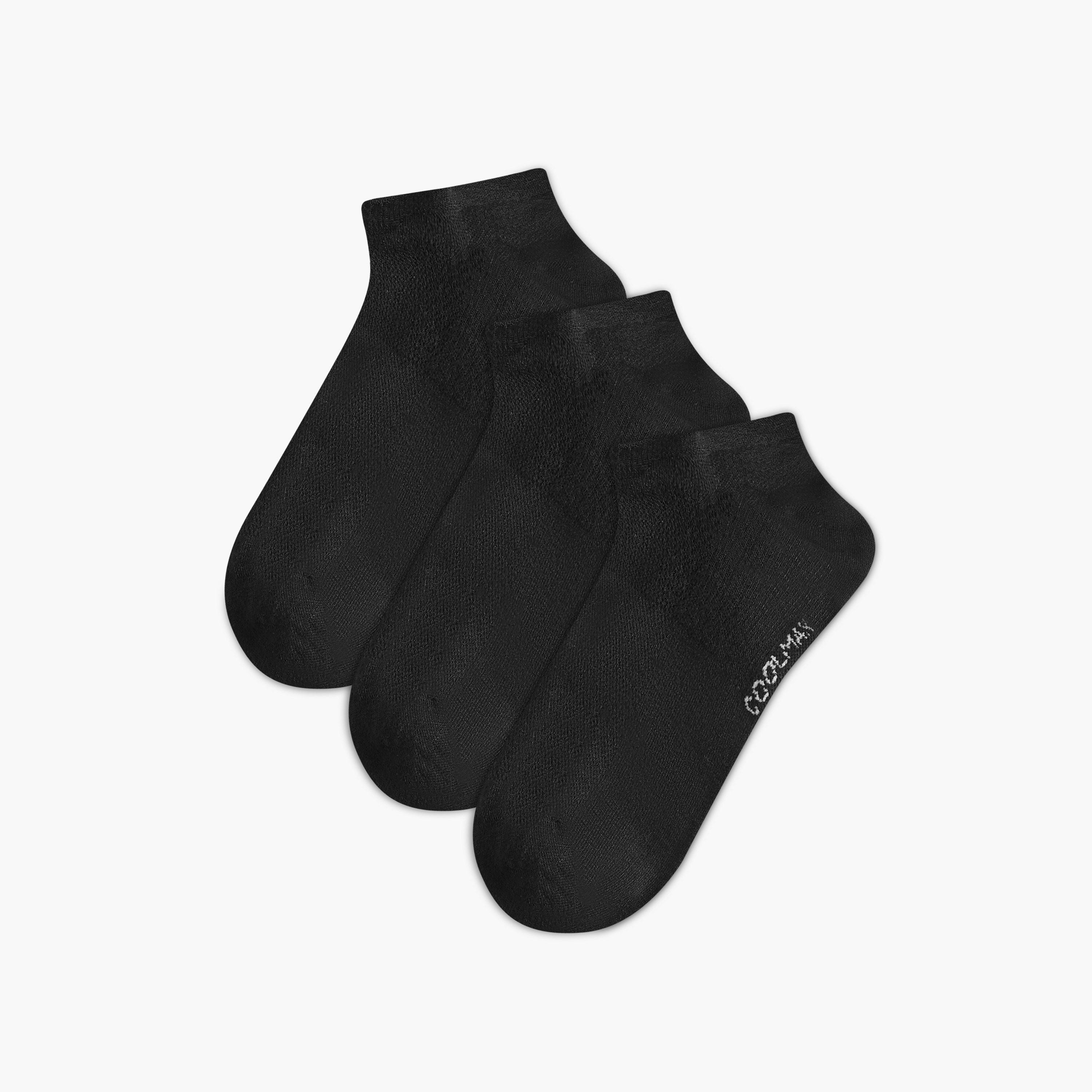 Dash Logo Print Non Terry Ankle Length Socks - Set of 3-men-socks-image-11