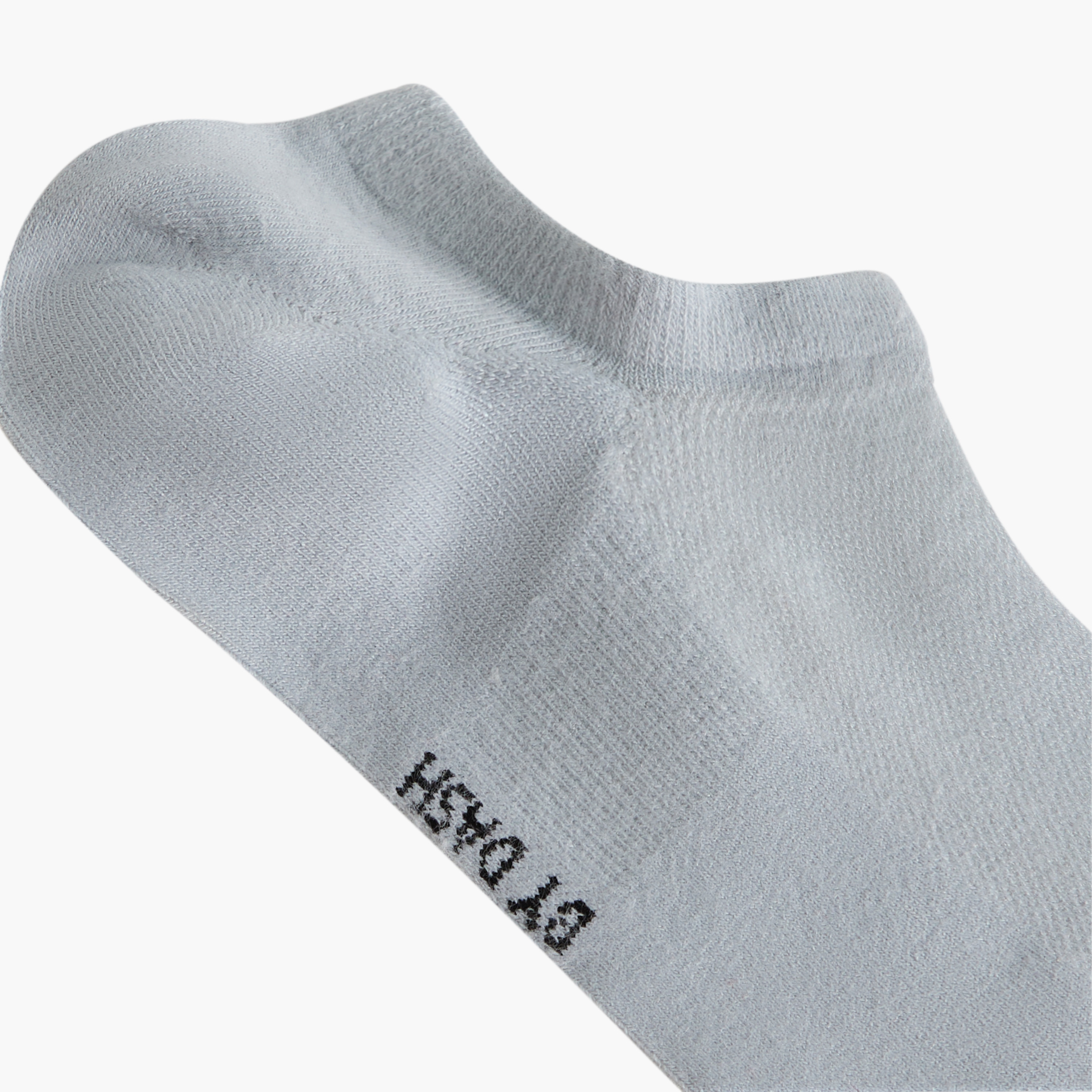 Dash Logo Print Non Terry Ankle Length Socks - Set of 3-men-socks-image-8