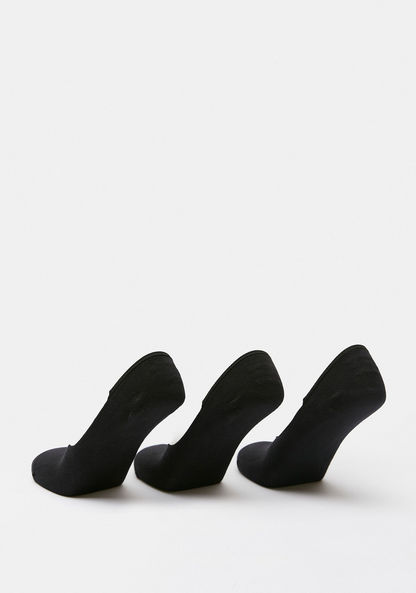 Solid No Show Socks - Set of 3-Men%27s Socks-image-2