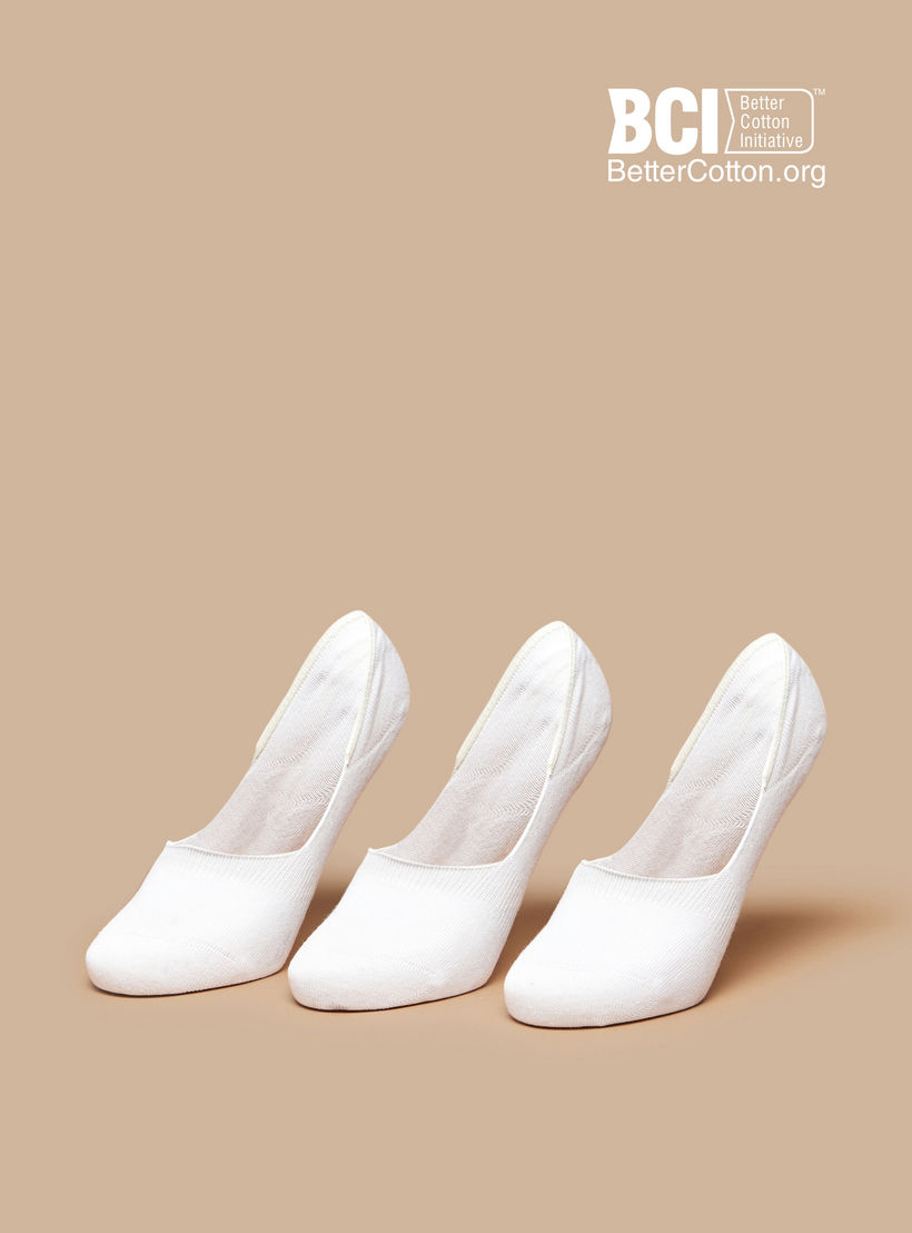 طقم جوارب 3 أزواج سادة غير مرئية من سيليست-women-socksandstockings-image-1
