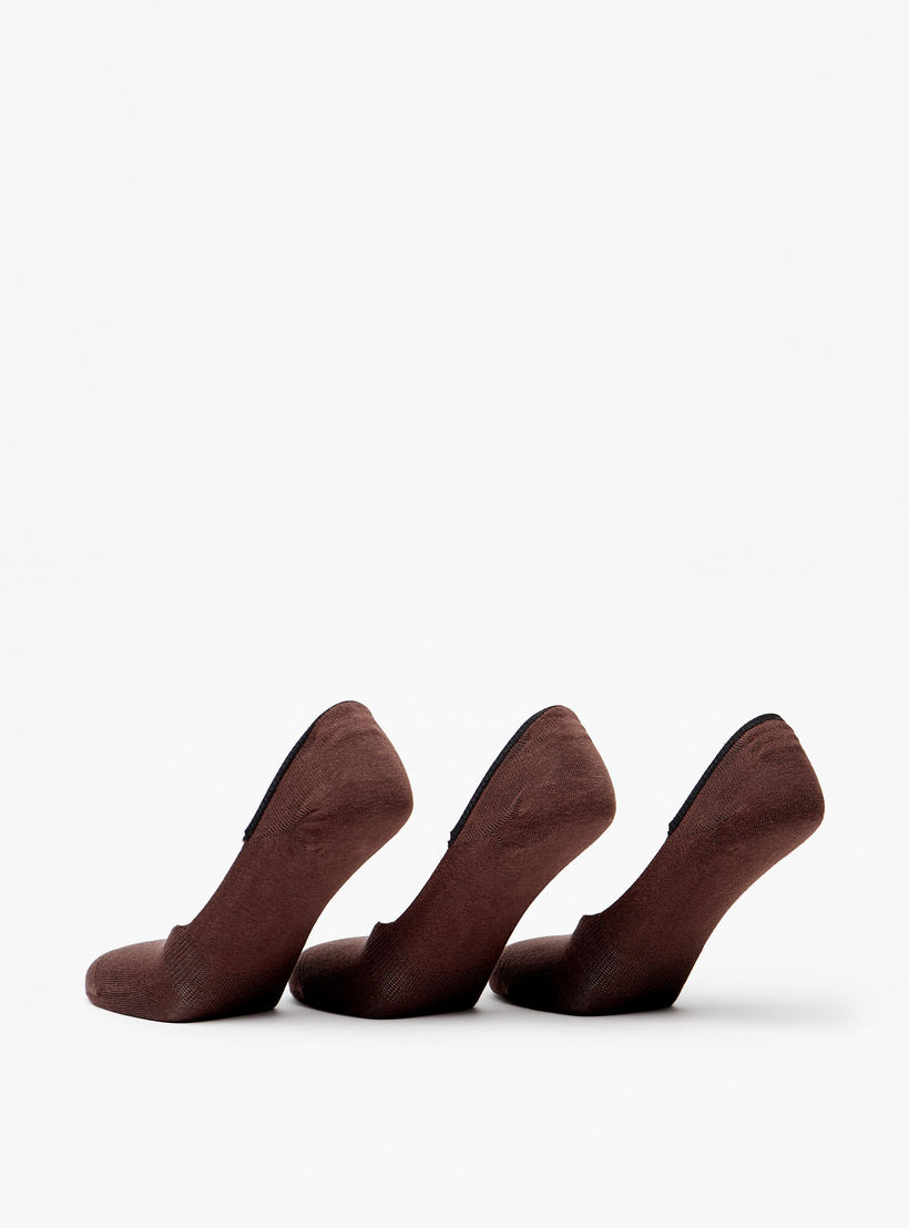 طقم جوارب 3 أزواج سادة غير مرئية من دوتشيني-men-socks-image-3