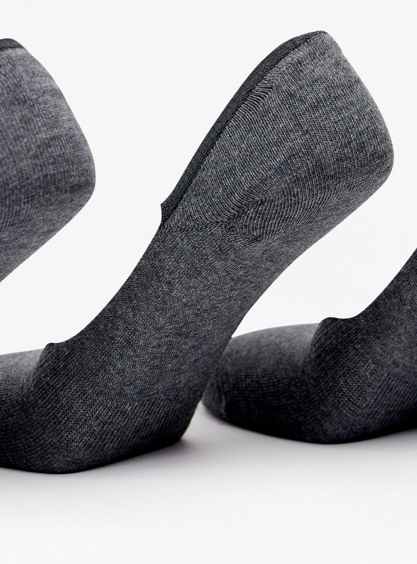 طقم جوارب 3 أزواج سادة غير مرئية من دوتشيني-men-socks-image-2