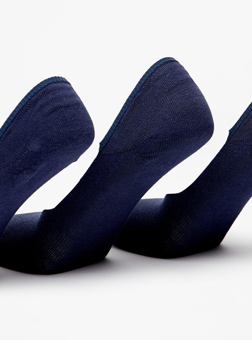 طقم جوارب 3 أزواج سادة غير مرئية من دوتشيني-men-socks-image-2