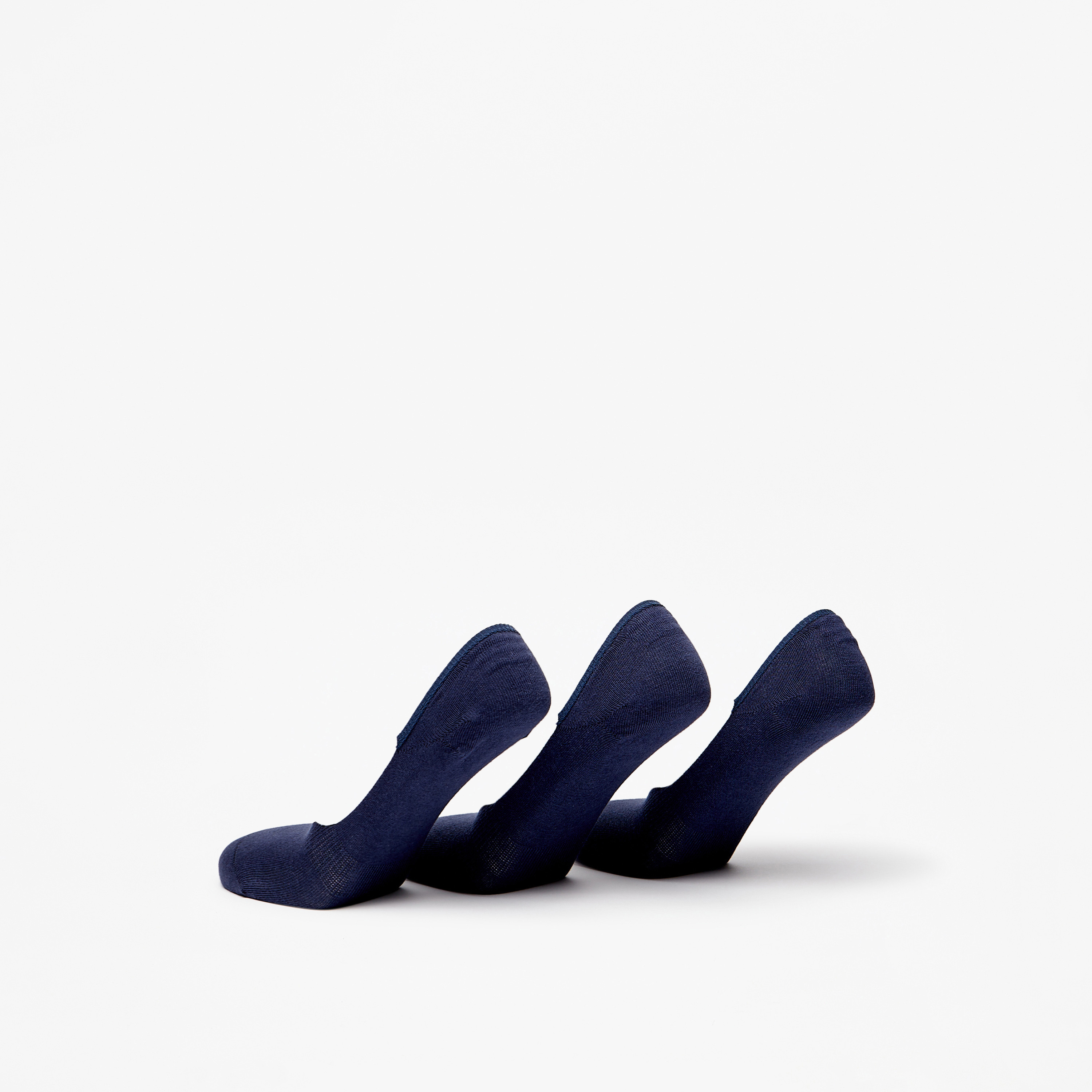 طقم جوارب 3 أزواج سادة غير مرئية من دوتشيني-men-socks-image-3