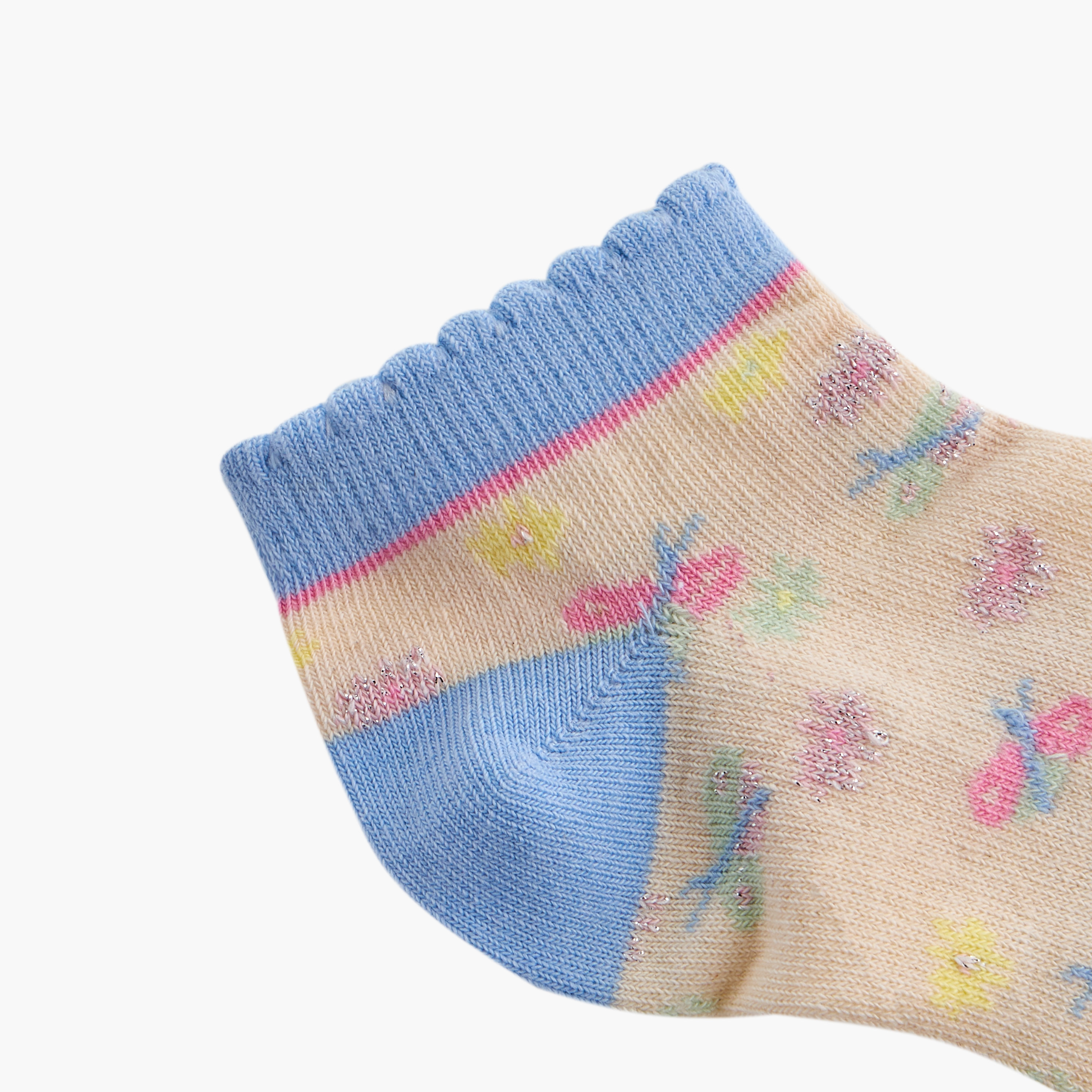 طقم جوارب 5 أزواج متنوعة بطول الكاحل من فلورا بيلا-girls-accessories-socks-image-5