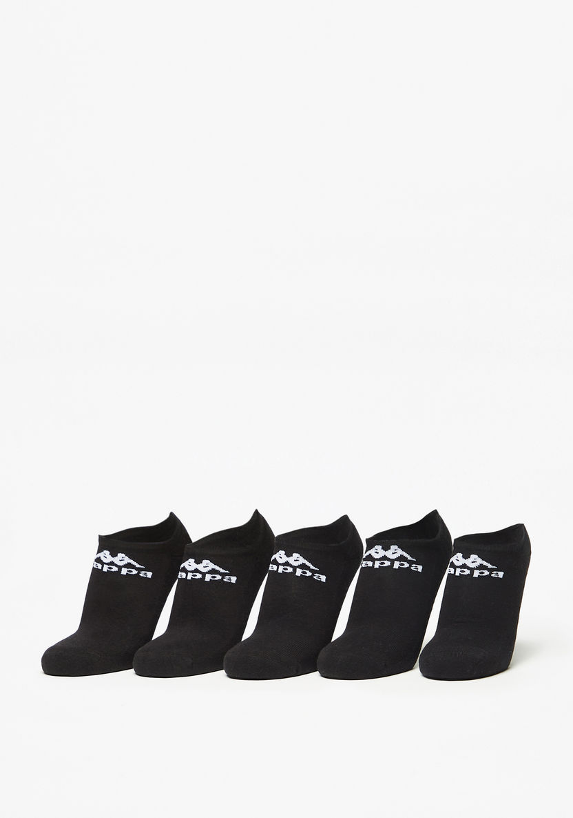 Kappa Logo Detail Ankle Length Sports Socks - Set of 5-Men%27s Socks-image-0