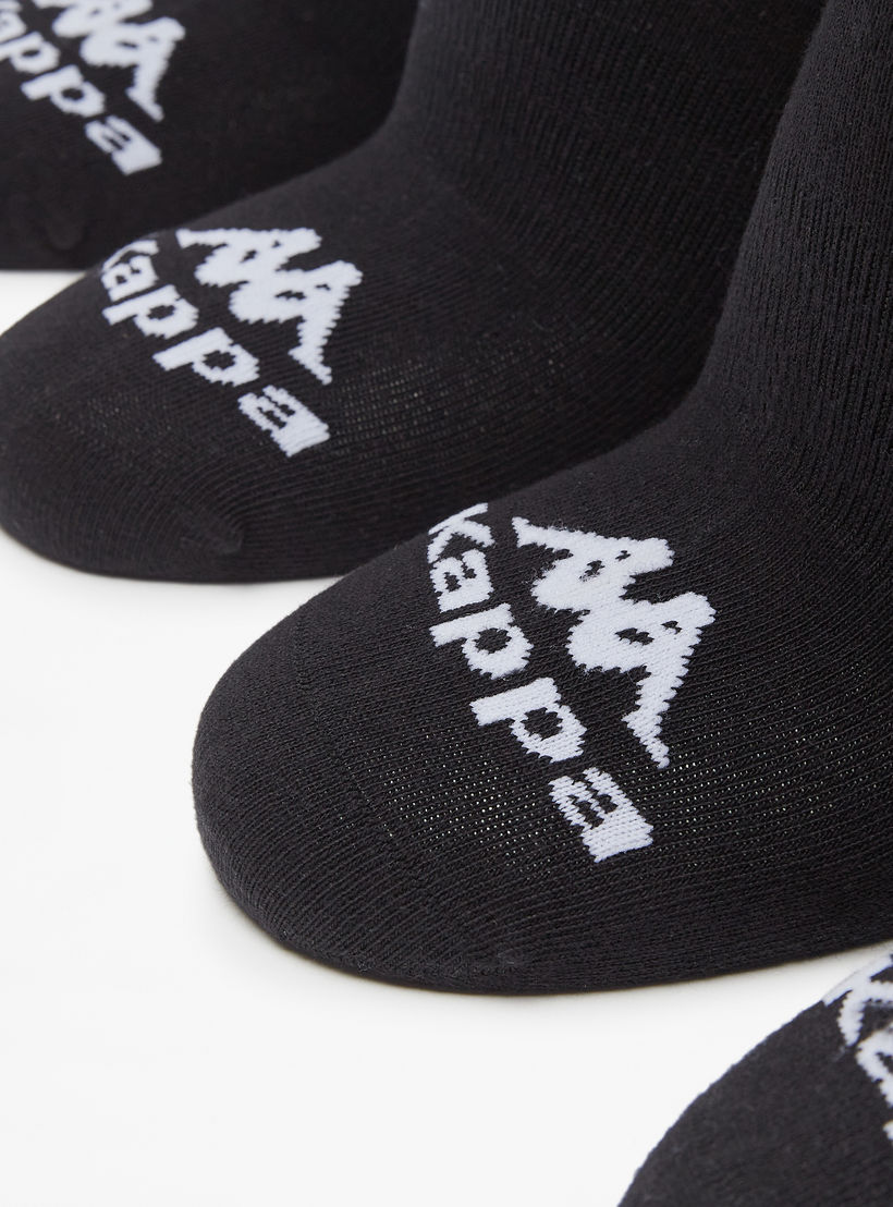 طقم جوارب رياضية 6 أزواج بطول الكاحل وتفاصيل الشعار من كابا-men-socks-image-2