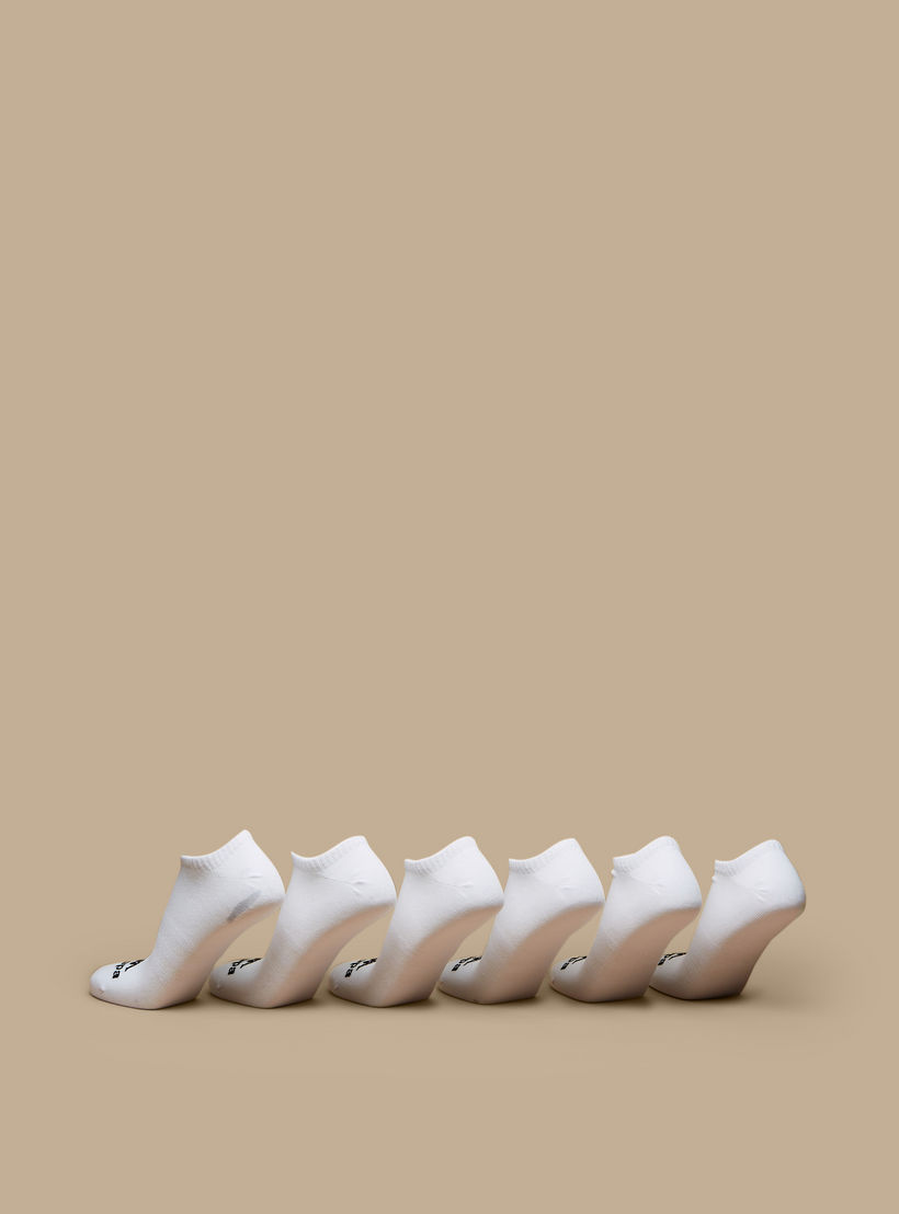 طقم جوارب رياضية 6 أزواج بطول الكاحل وتفاصيل الشعار من كابا-men-socks-image-2