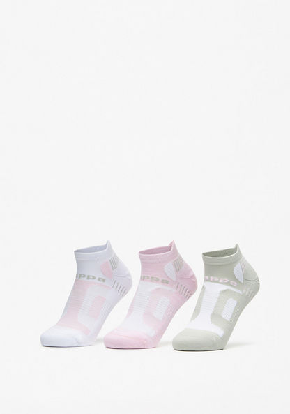 Kappa Colourblock Ankle Length Socks - Set of 3-Men%27s Socks-image-0