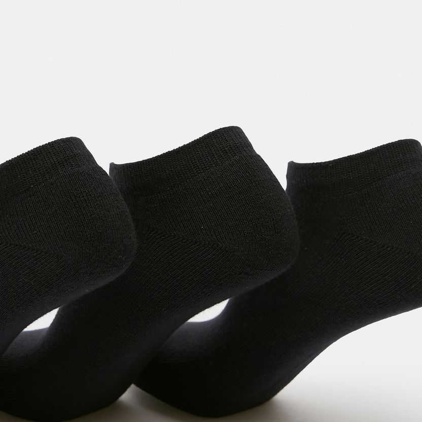 Dash Solid Ankle Length Sports Socks - Set of 3-Men%27s Socks-image-1
