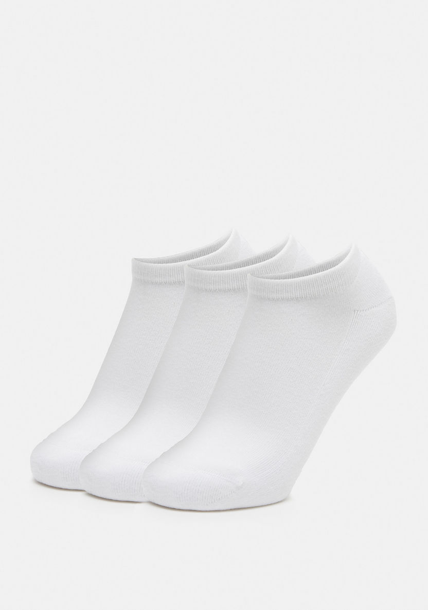 Dash Solid Ankle Length Sports Socks - Set of 3-Men%27s Socks-image-0
