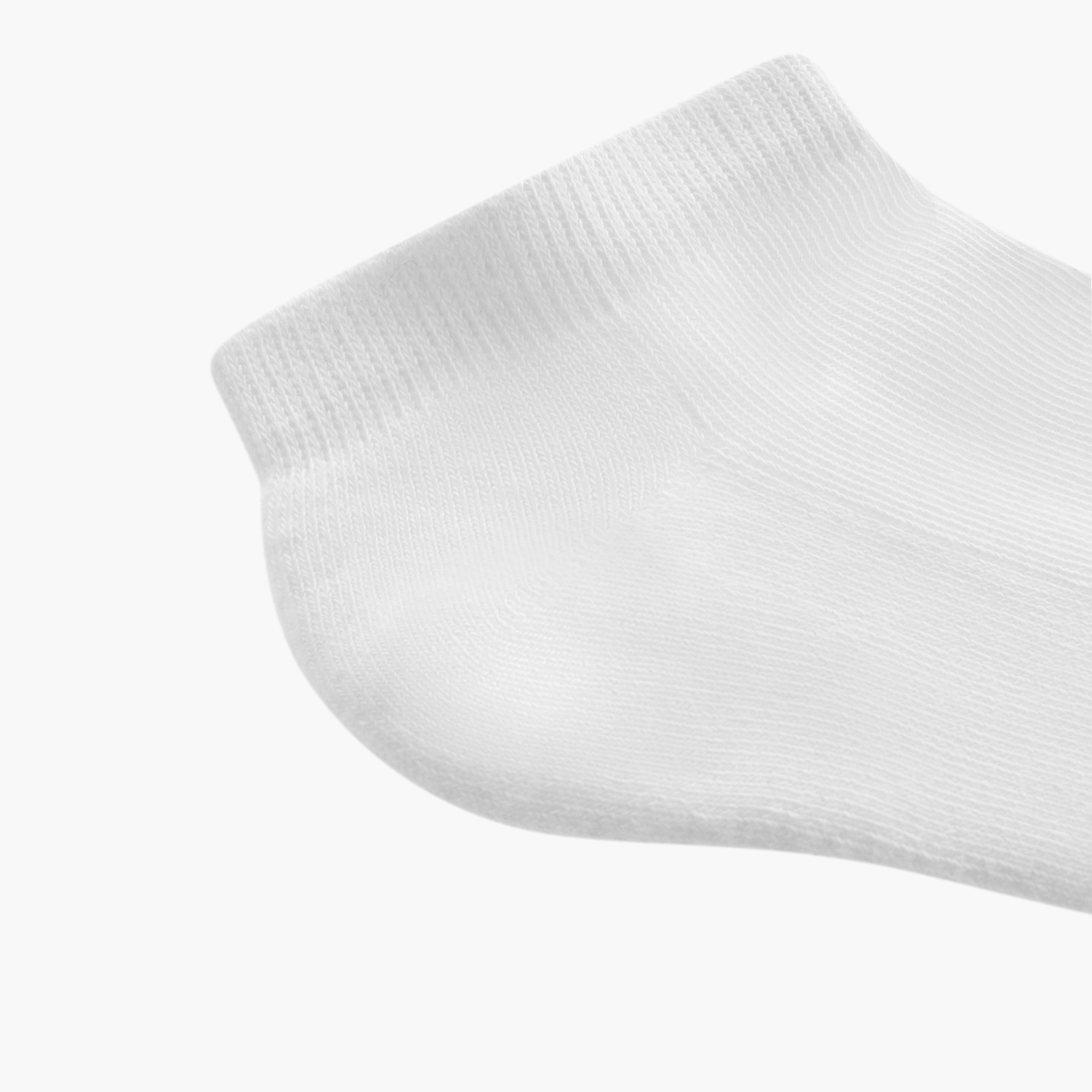 طقم جوارب رياضية موسّدة 3 أزواج سادة بطول الكاحل من داش-men-socks-image-5