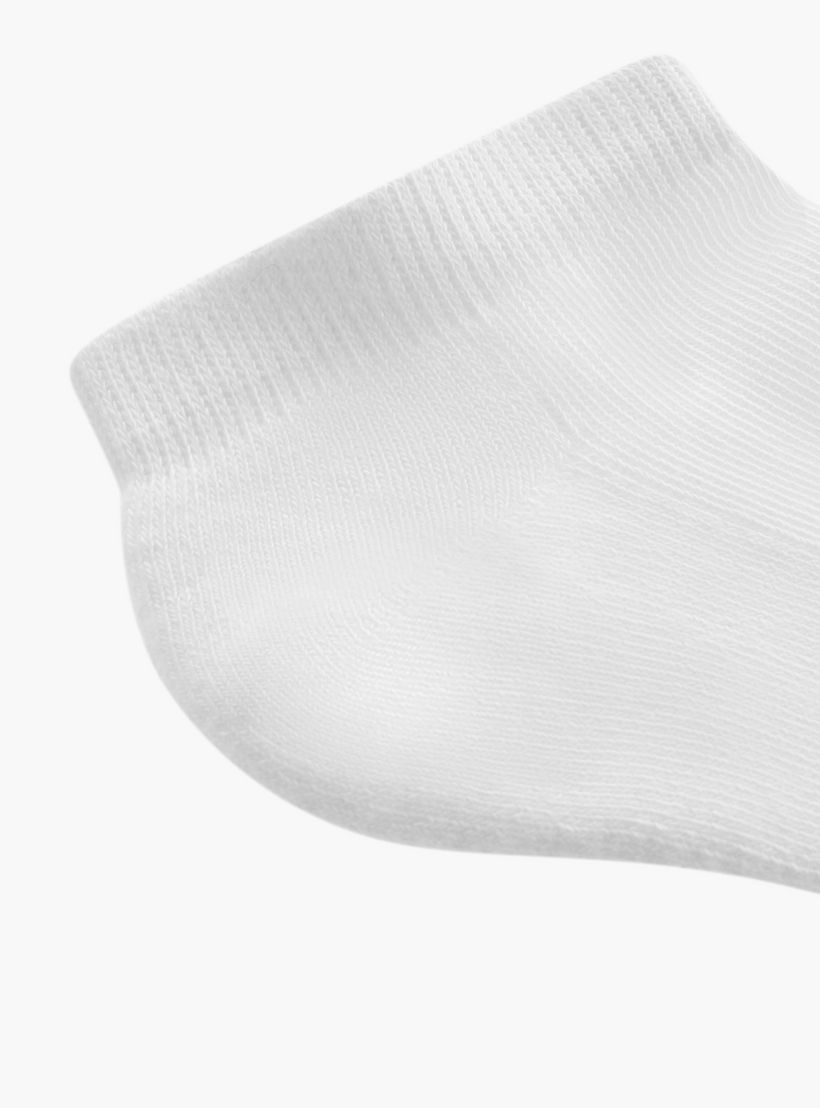 طقم جوارب رياضية موسّدة 3 أزواج سادة بطول الكاحل من داش-men-socks-image-5
