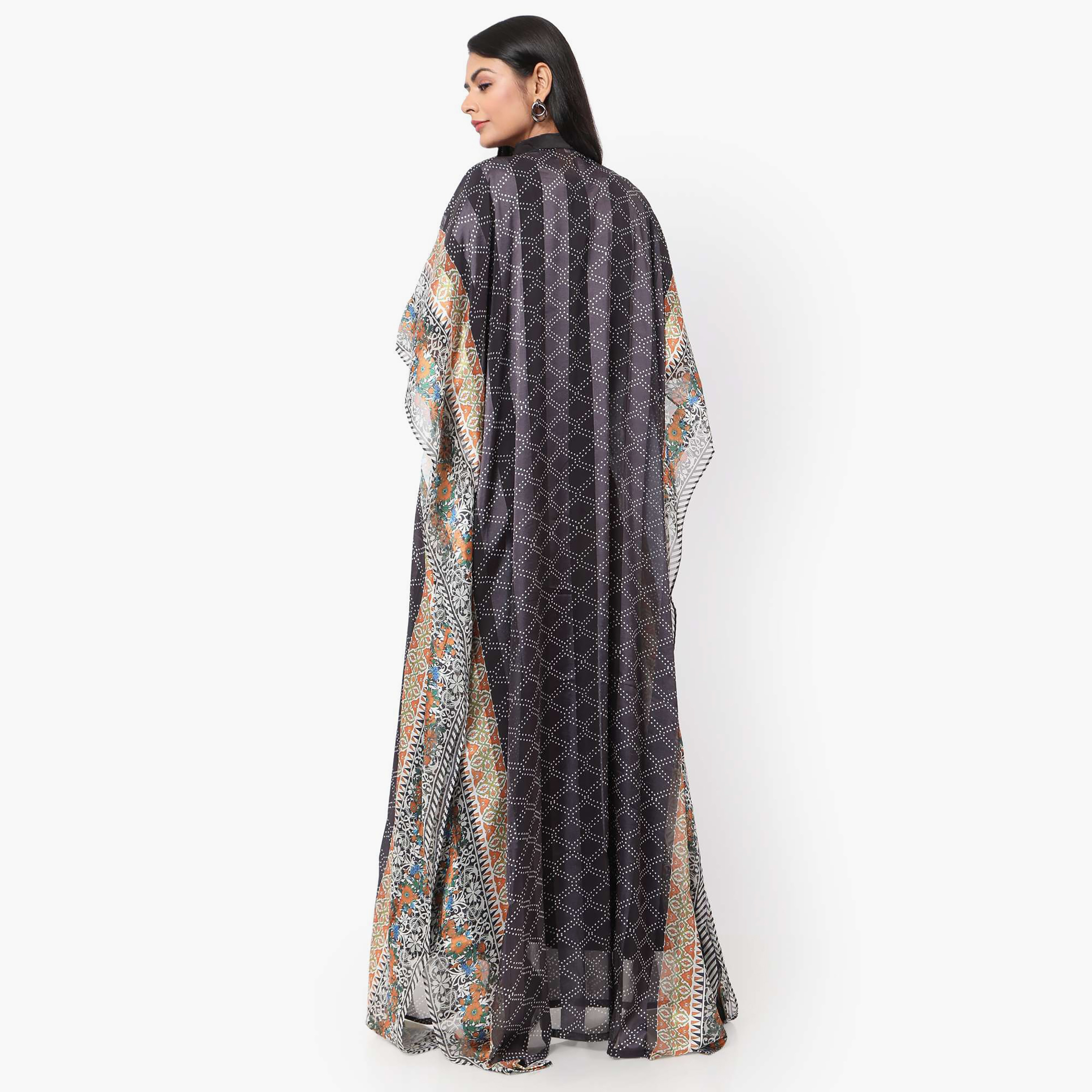 قفطان احتفالي نسائي مطبوع بياقة وأكمام واسعة من تصميم من هانا آند سارة-women-arabicclothing-jalabiyas-image-8
