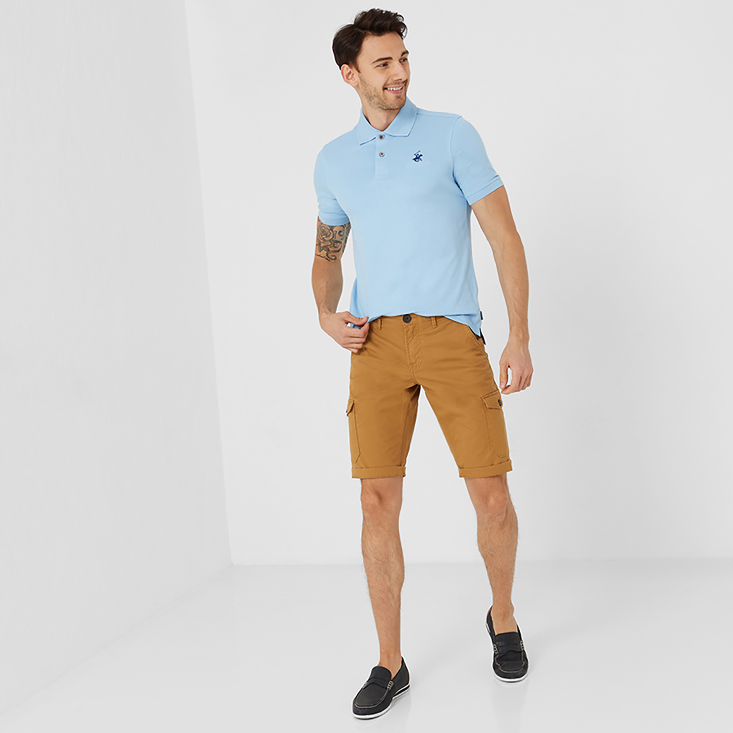 تي شيرت بولو من بيفرلي هيلز بولو كلوب بياقة وأكمام قصيرة مع شعار-men-clothing-tshirtsandpolos-polos-image-2
